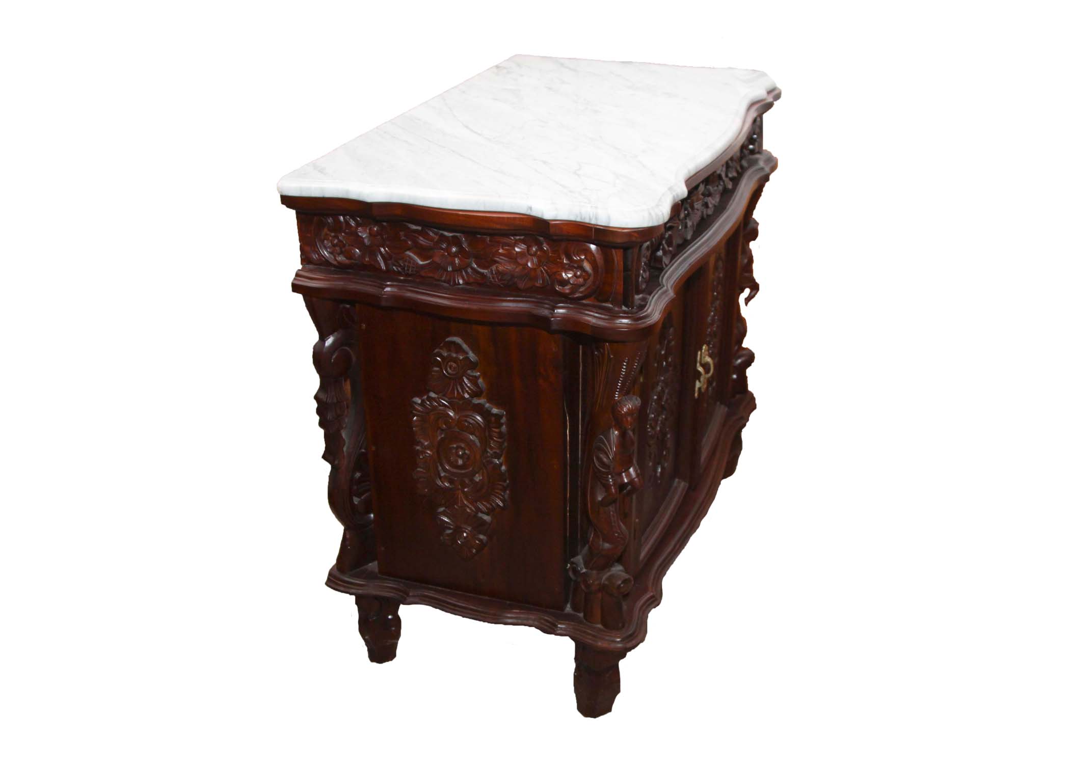Victorian Style Marble Top Buffet