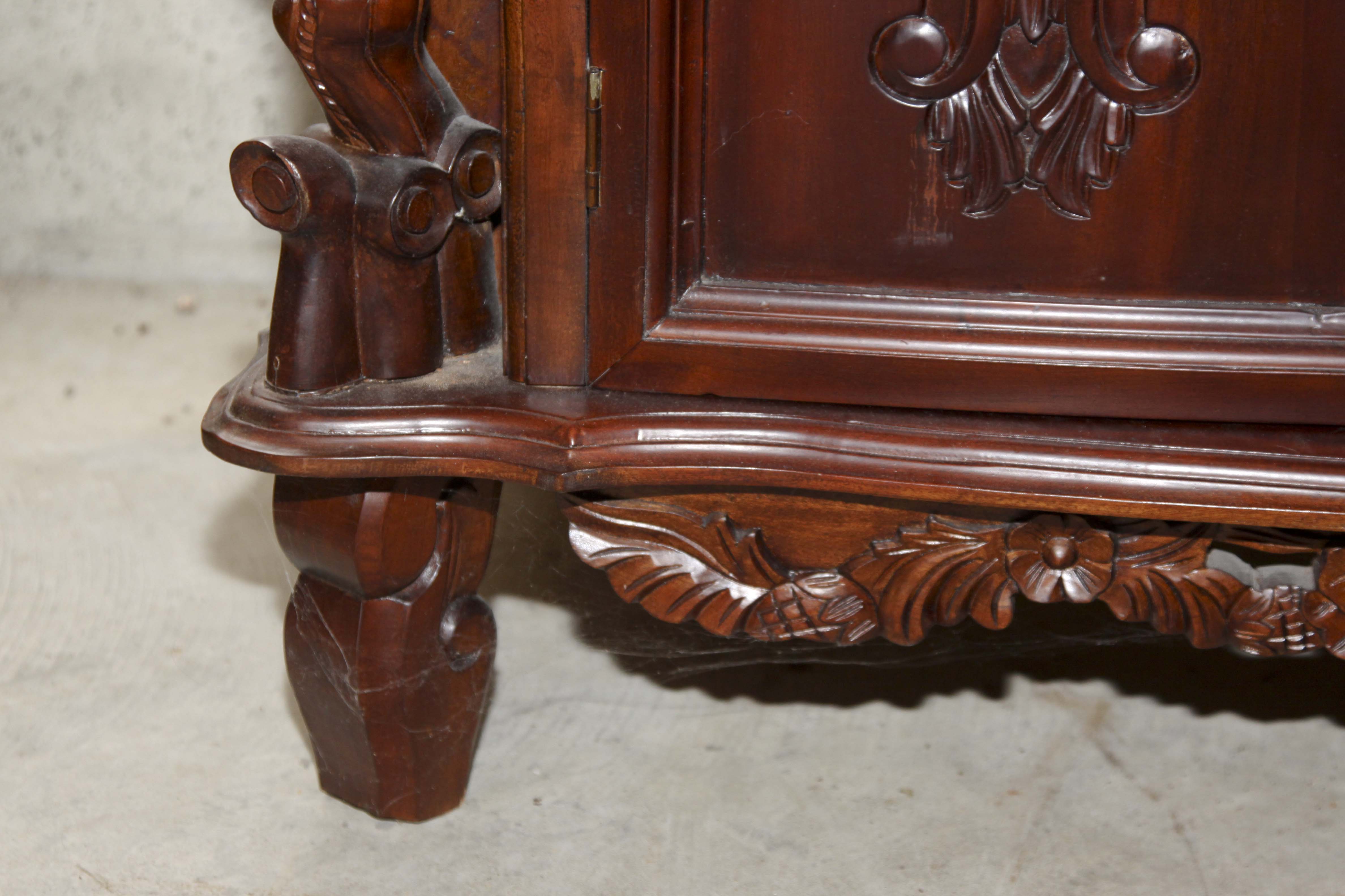Victorian Style Marble Top Buffet