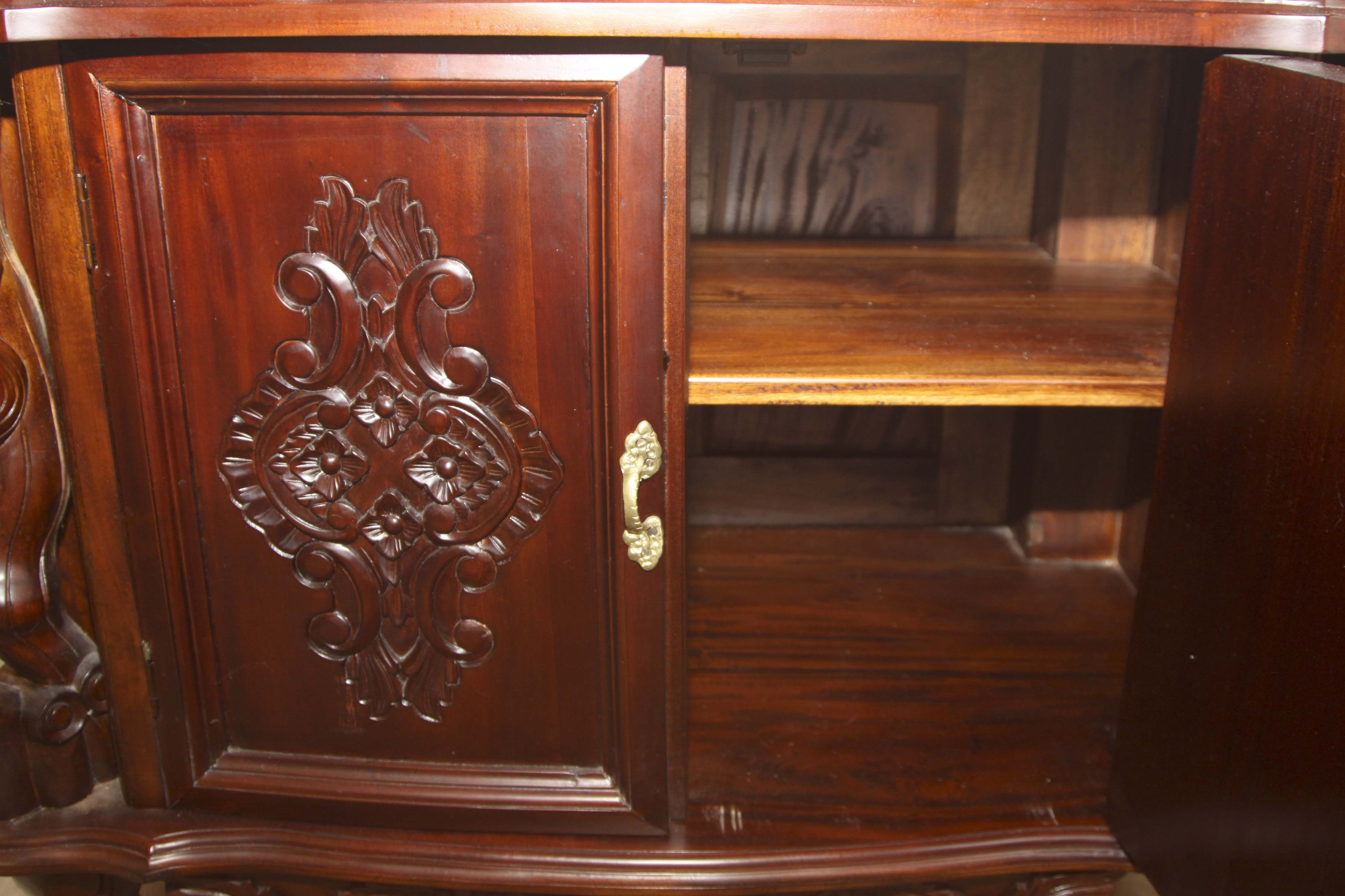 Victorian Style Marble Top Buffet