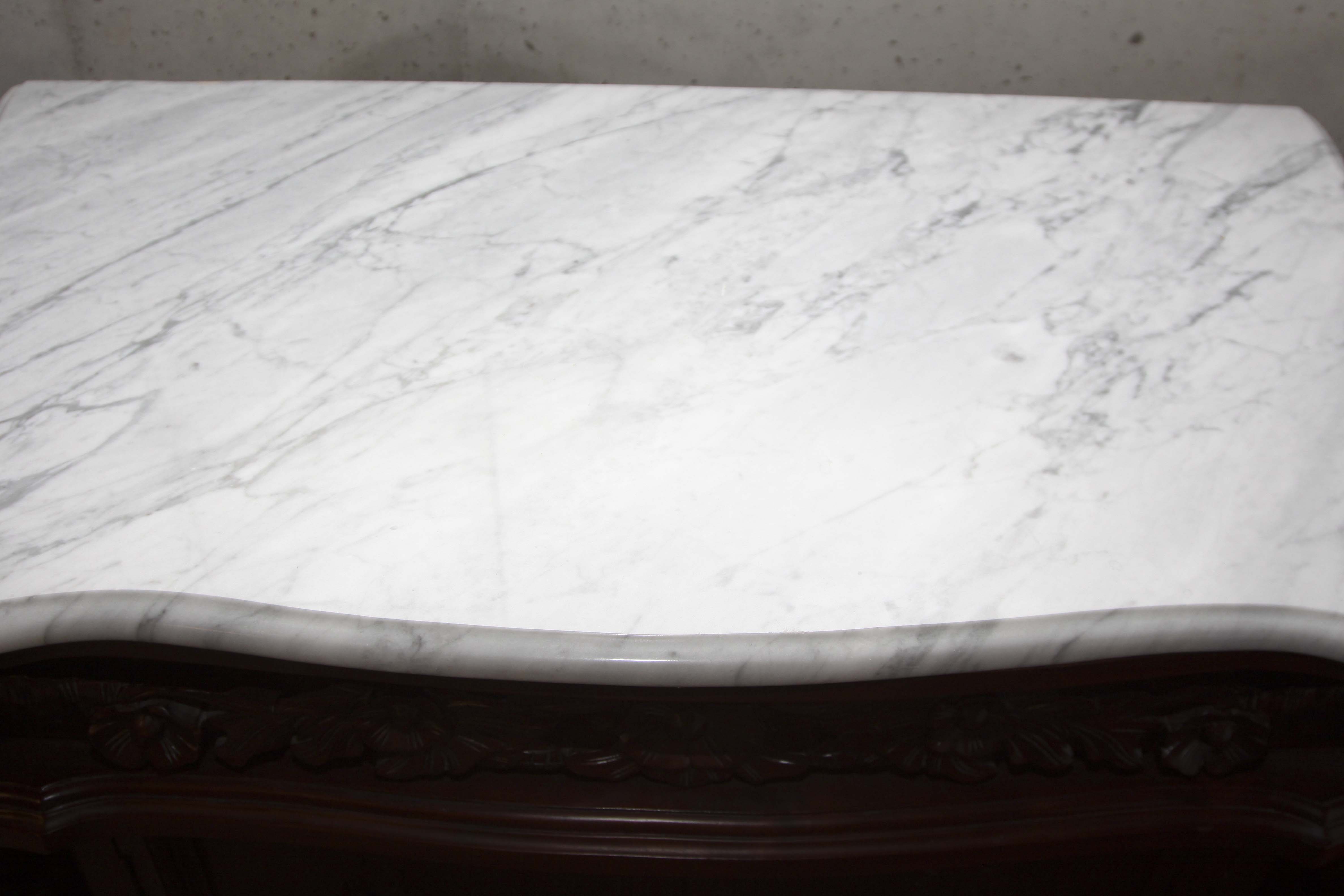 Victorian Style Marble Top Buffet