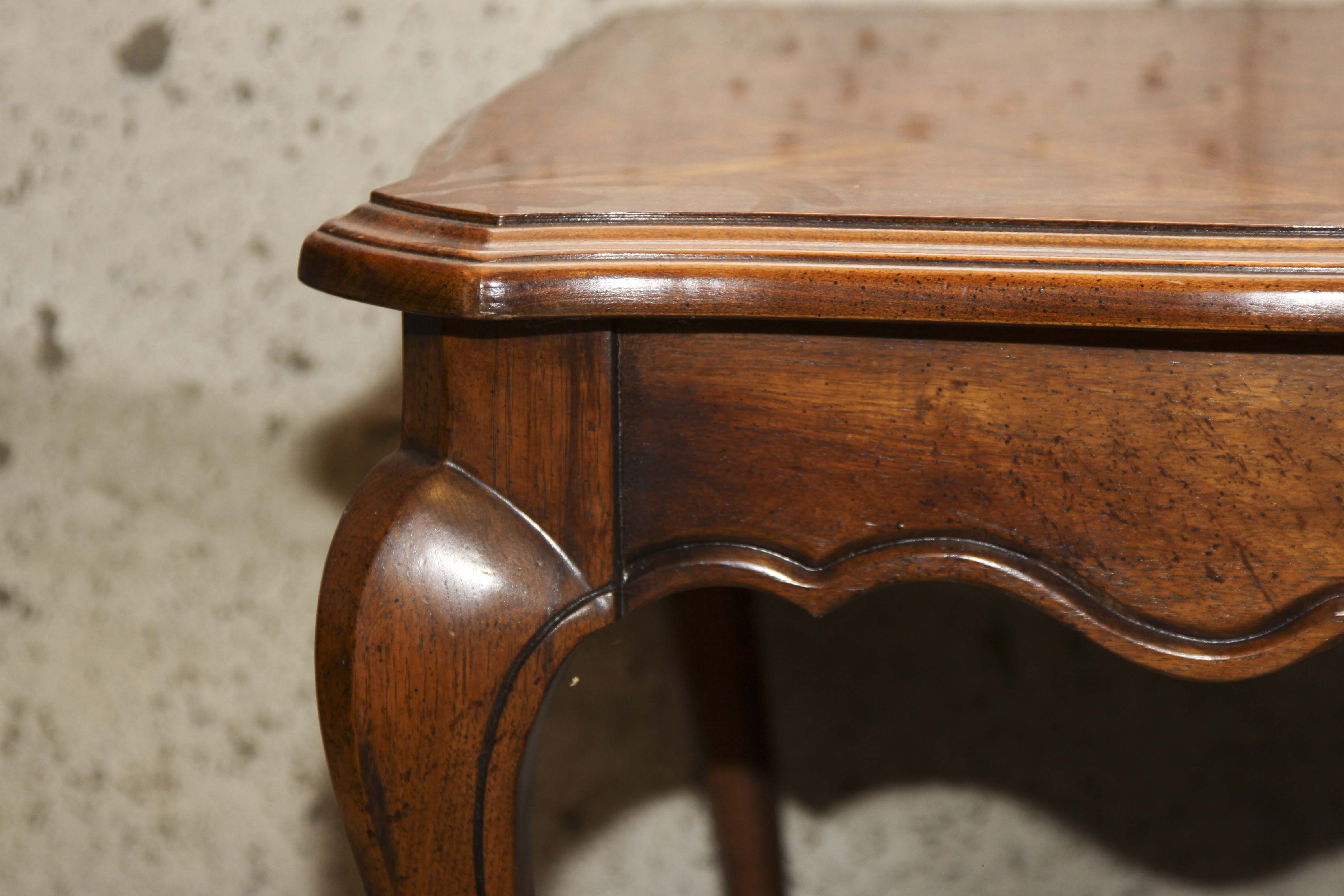 Provincial Louis XV Style Coffee Table and Side Table