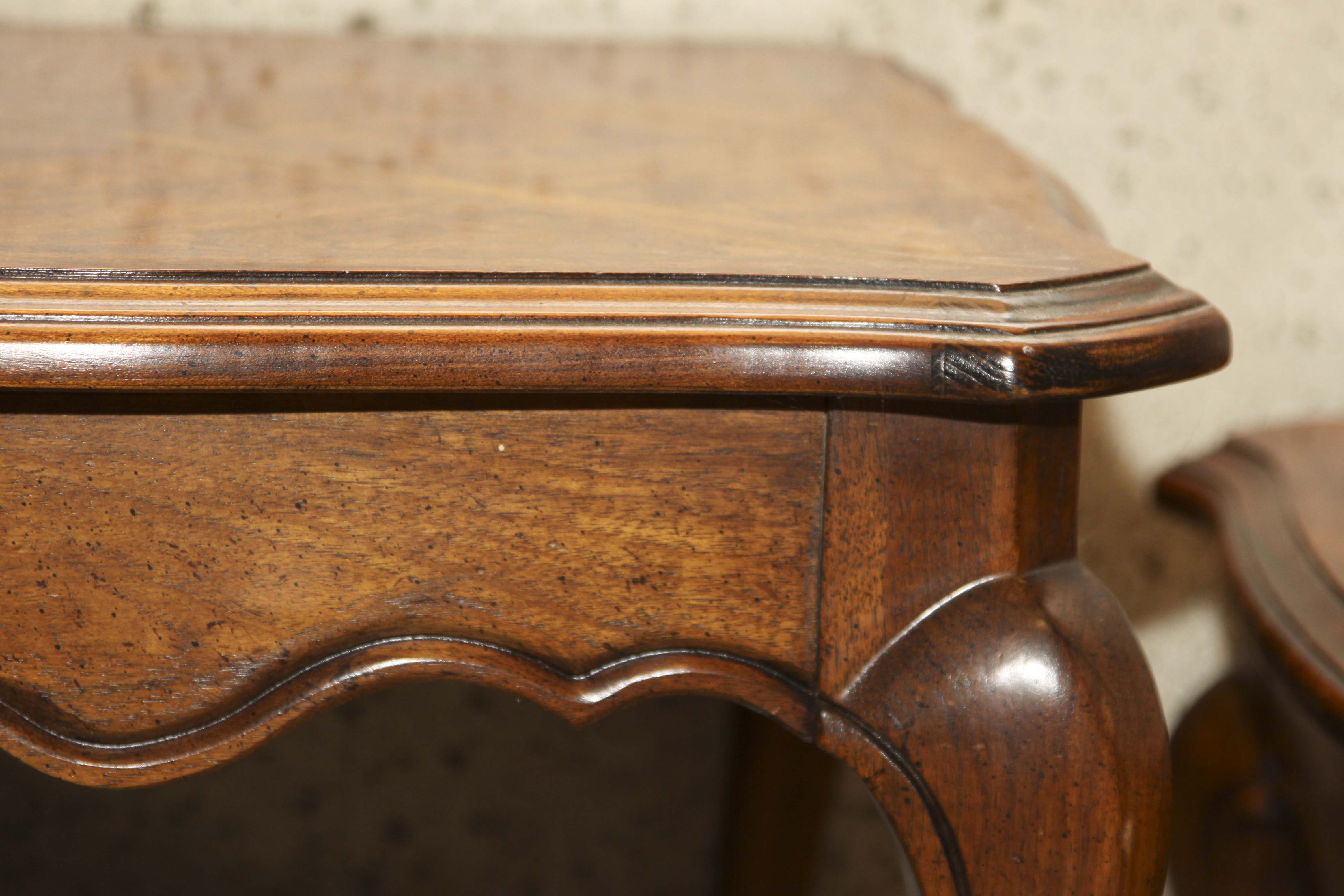 Provincial Louis XV Style Coffee Table and Side Table