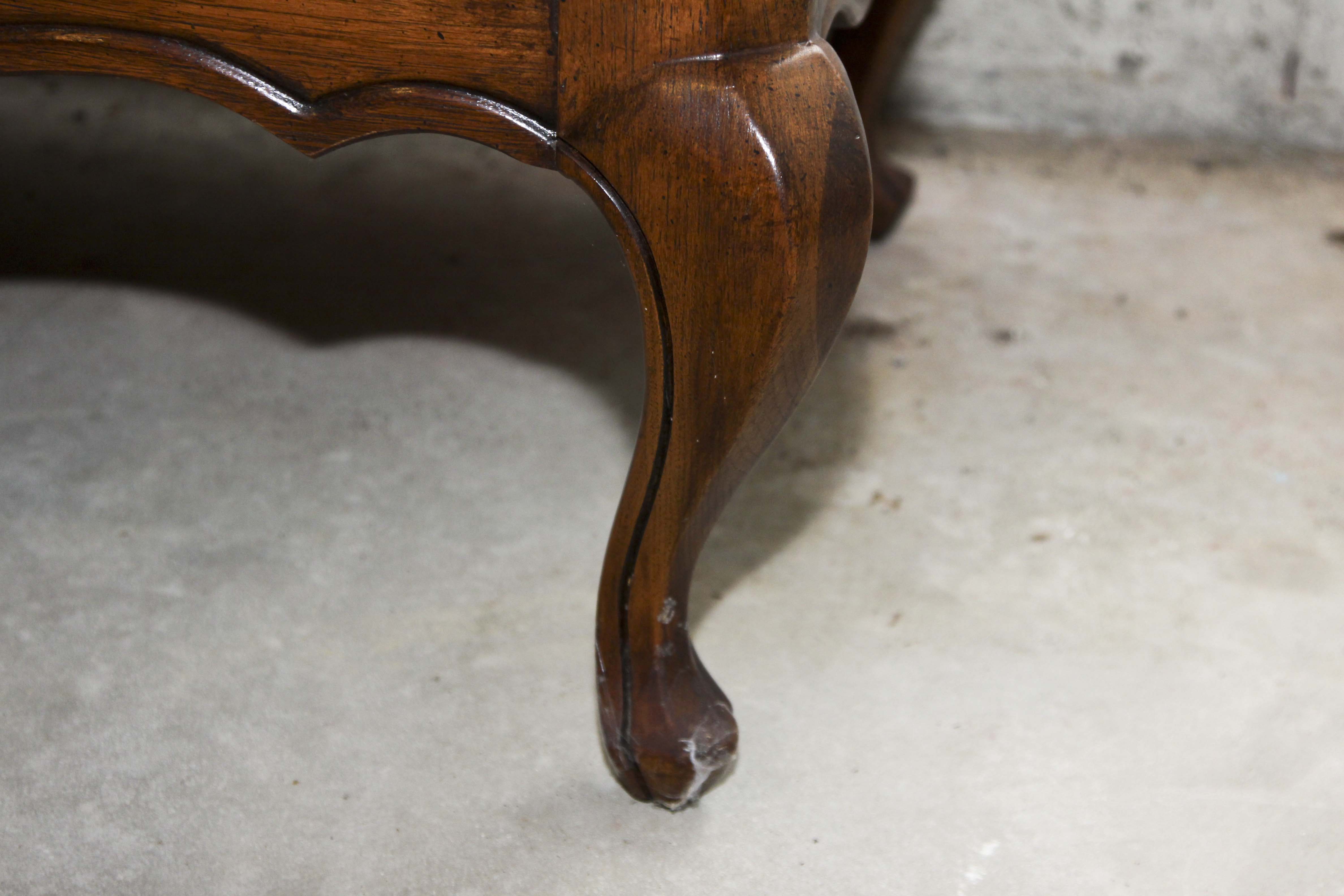 Provincial Louis XV Style Coffee Table and Side Table