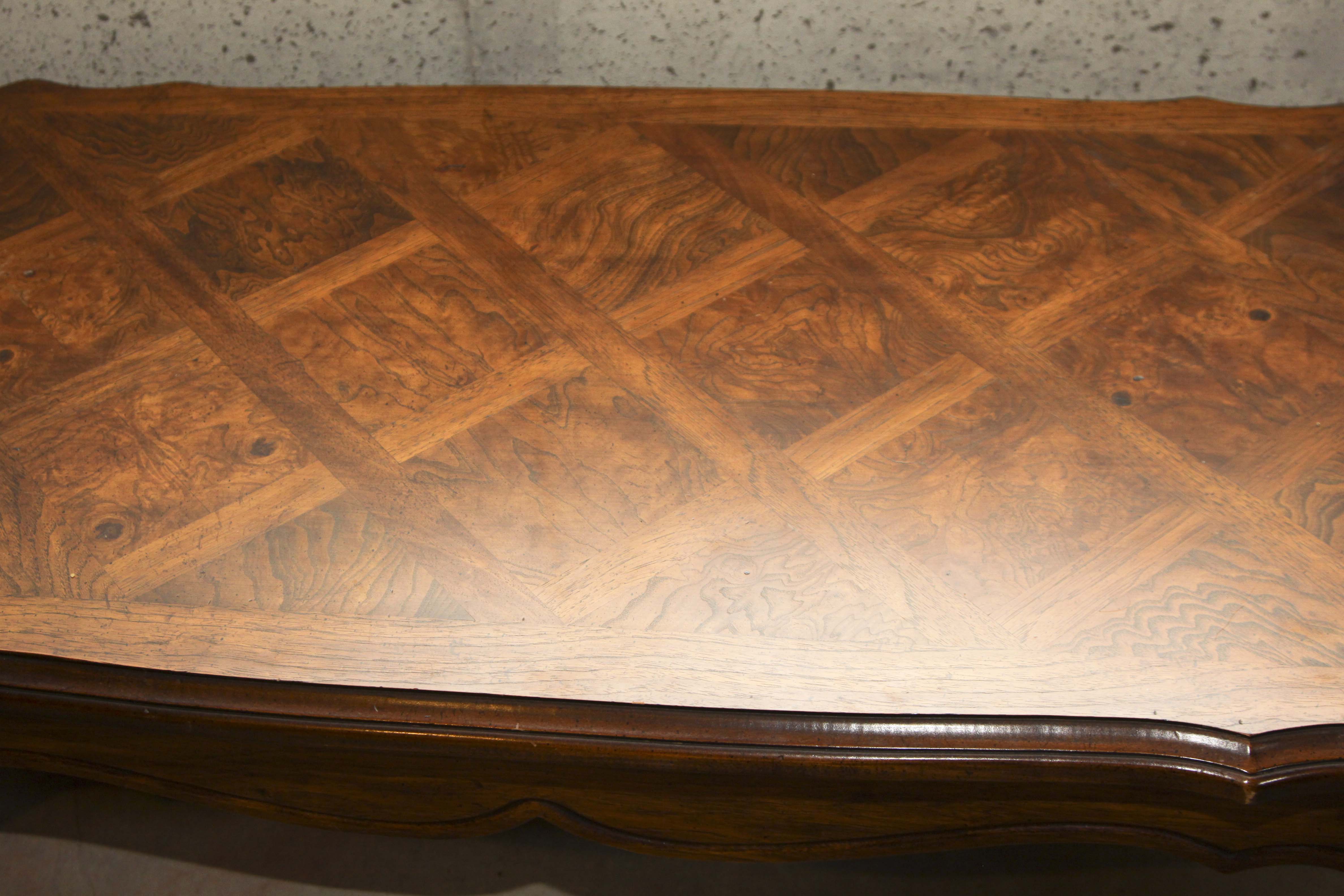 Provincial Louis XV Style Coffee Table and Side Table