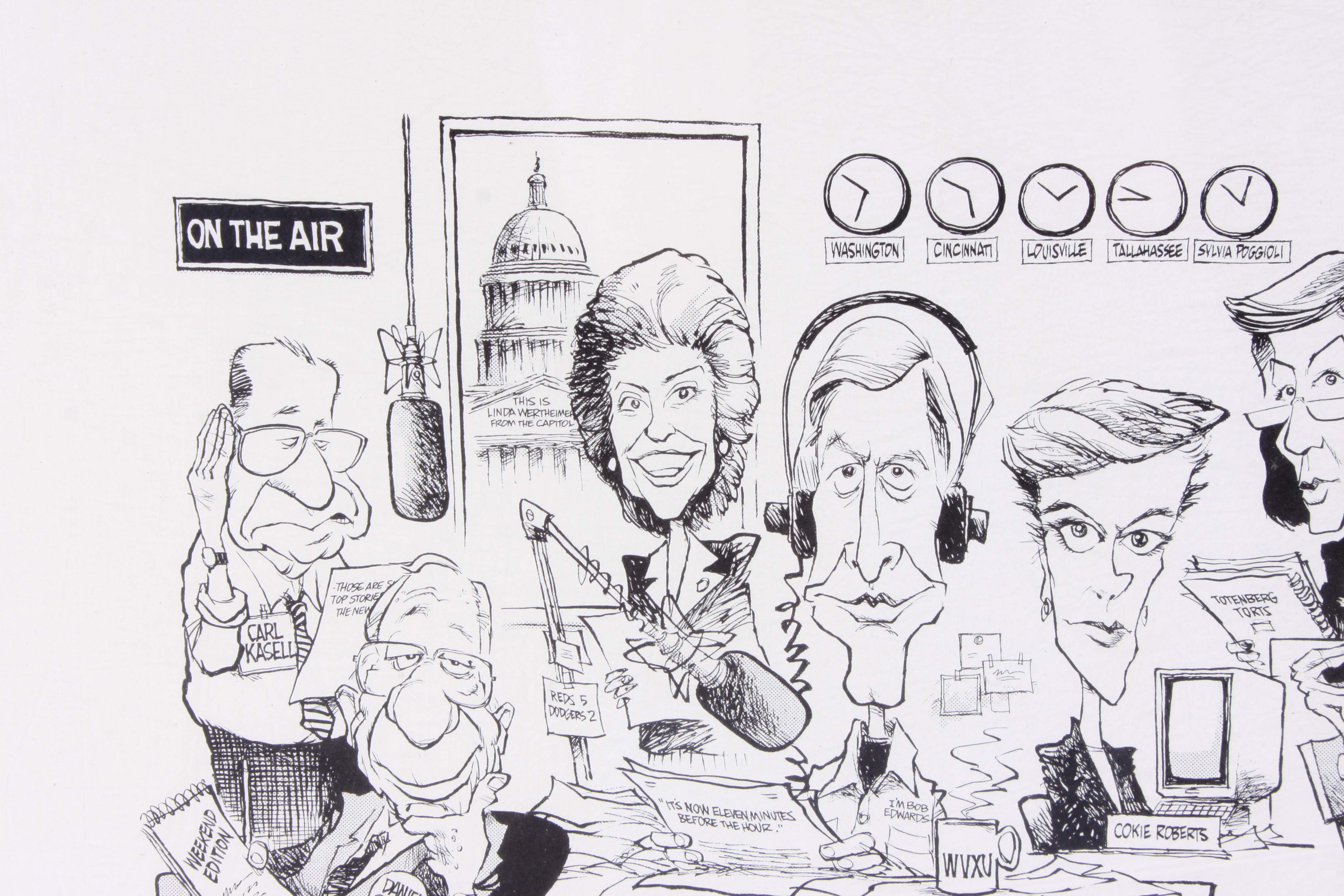 Jim Borgman Signed Reproduction Print "Morning Edition"