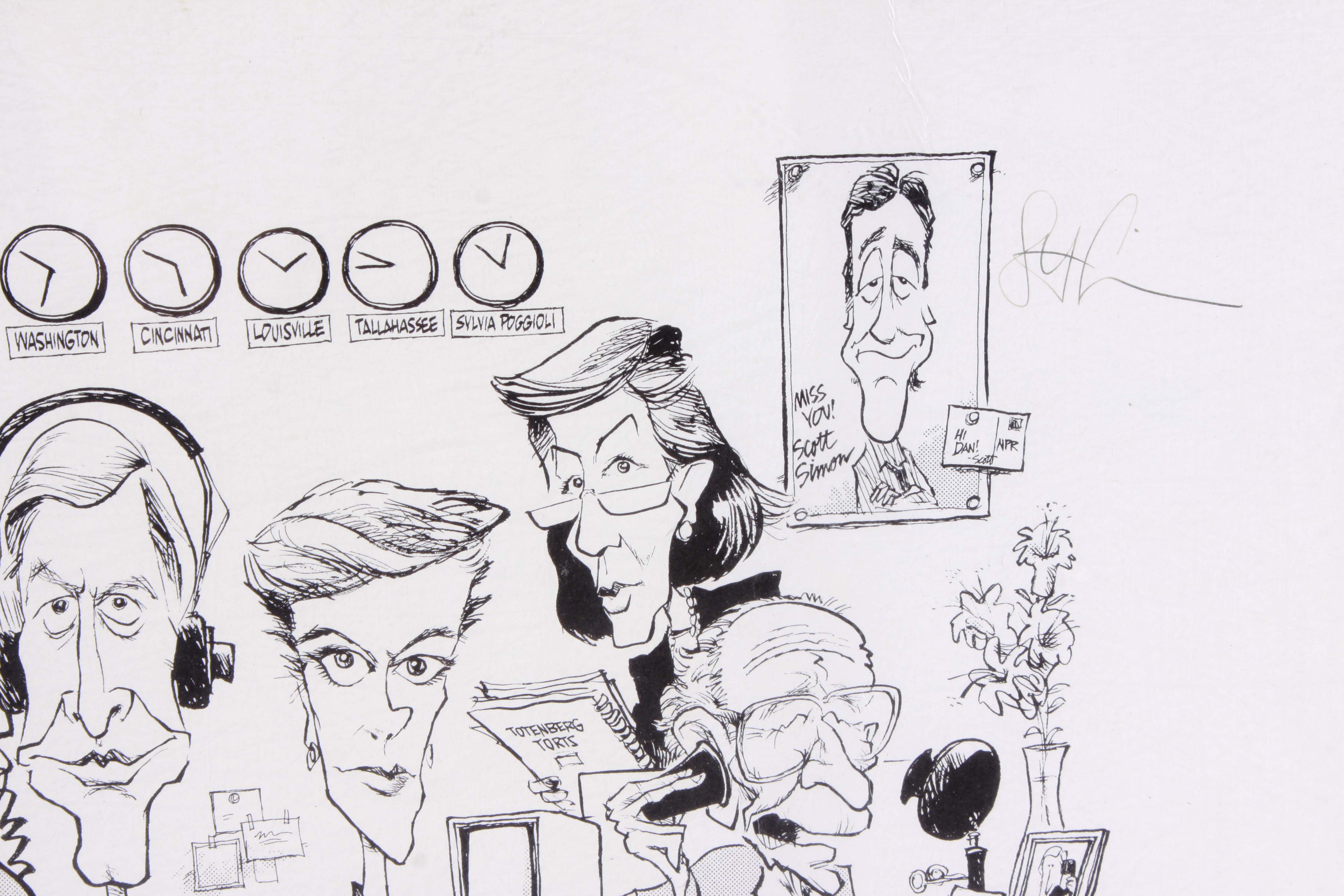 Jim Borgman Signed Reproduction Print "Morning Edition"