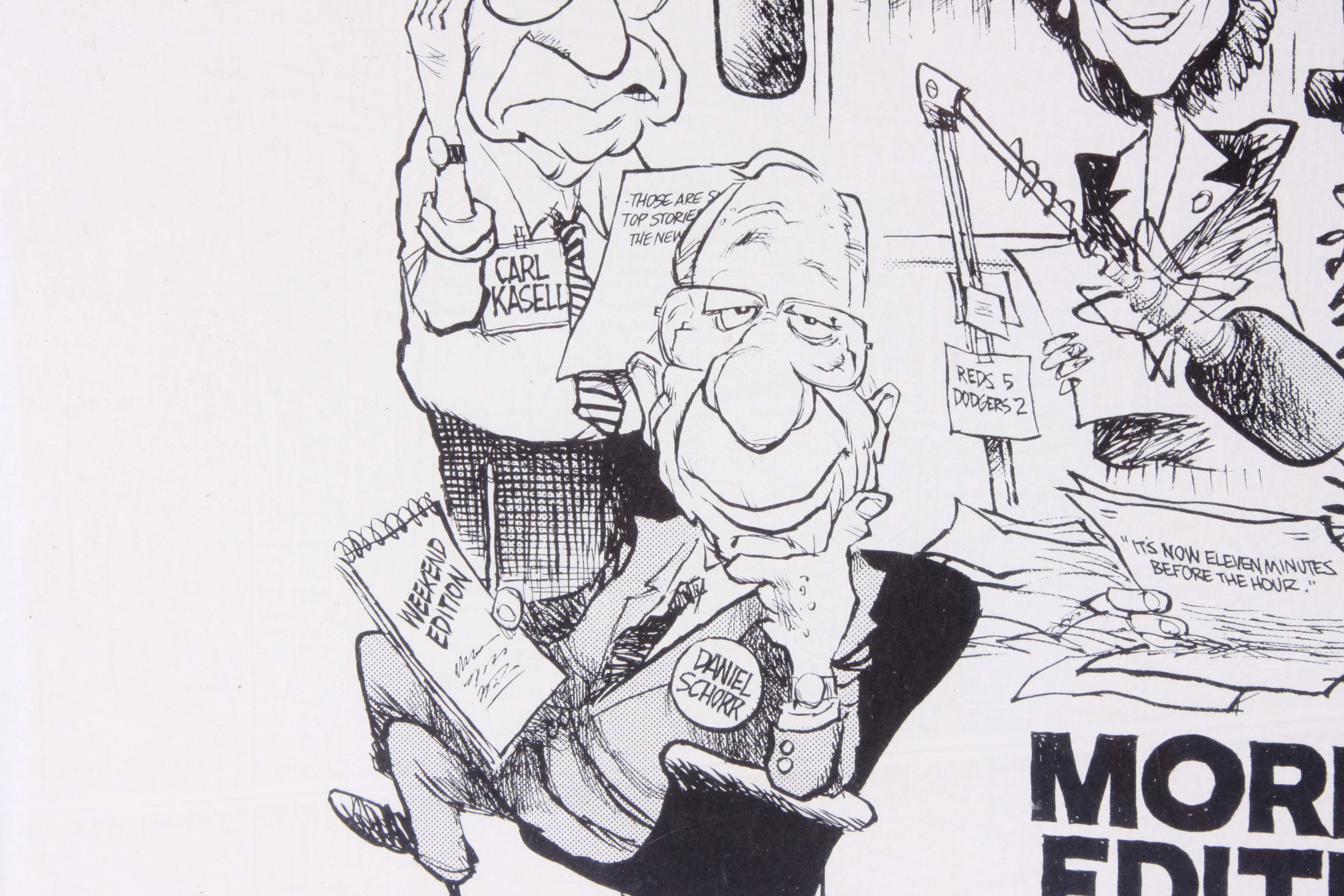 Jim Borgman Signed Reproduction Print "Morning Edition"