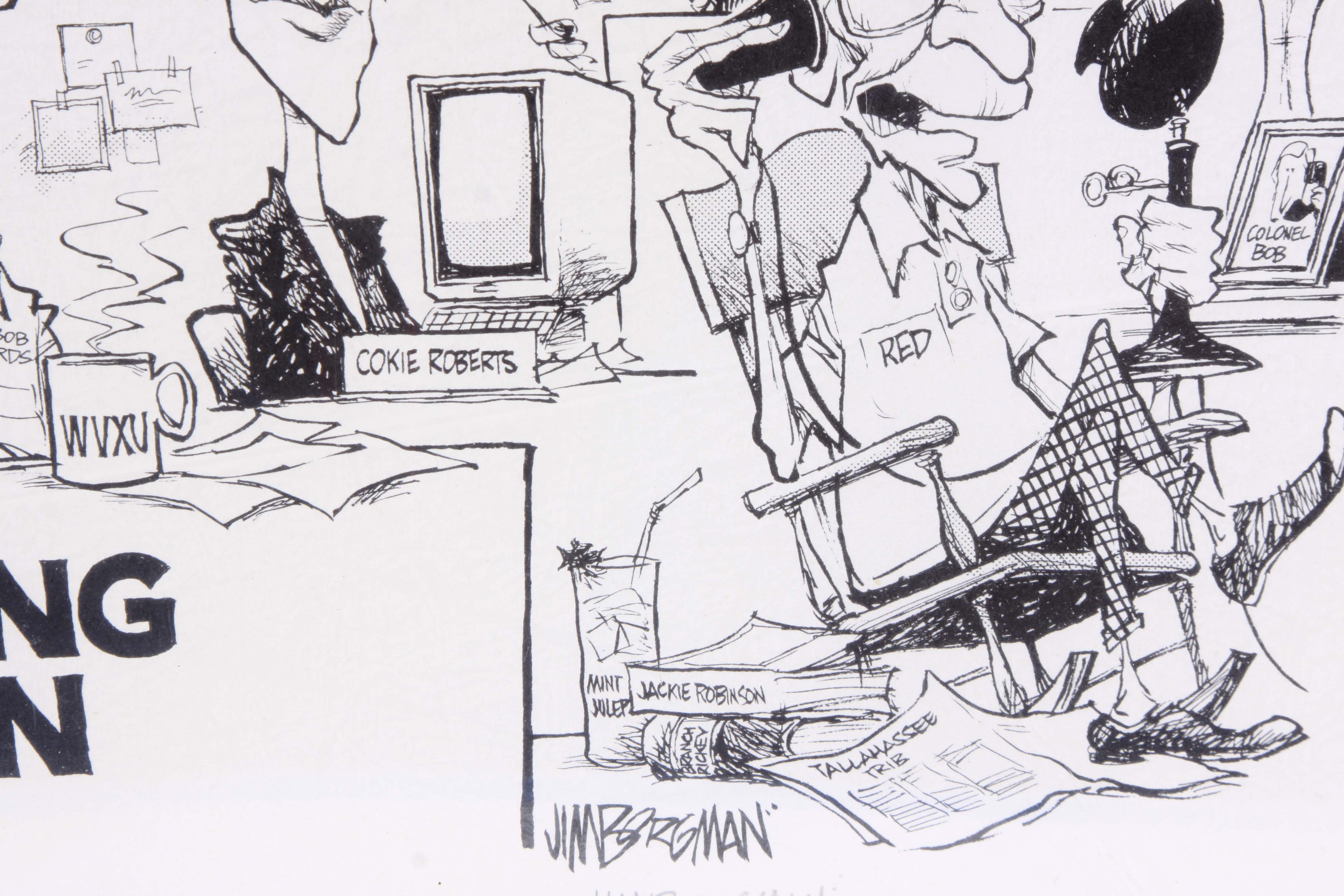 Jim Borgman Signed Reproduction Print "Morning Edition"