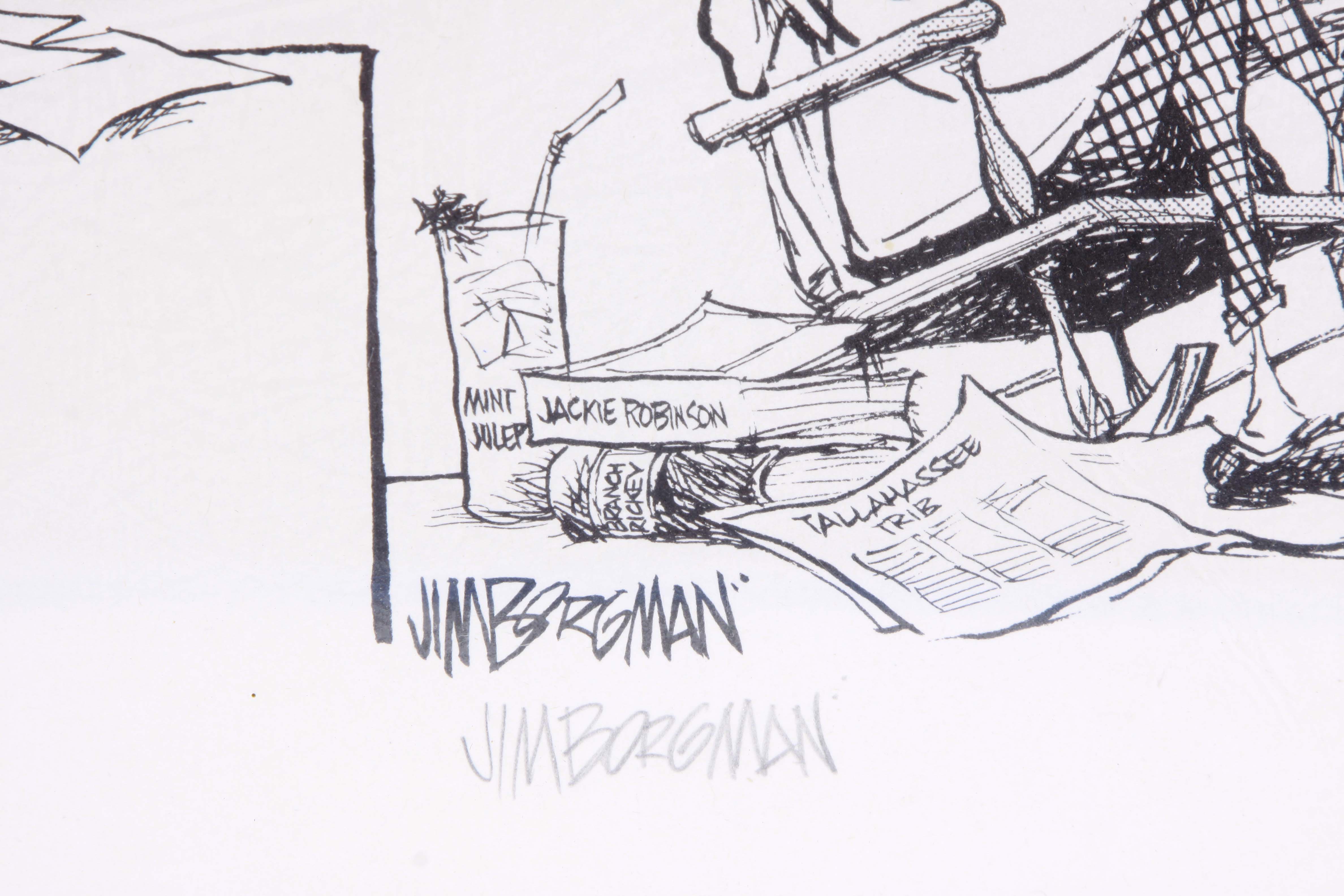 Jim Borgman Signed Reproduction Print "Morning Edition"