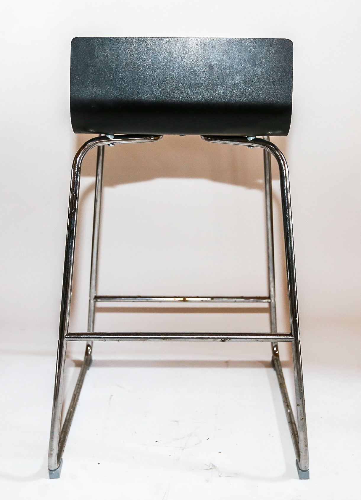 Black Wood Veneer Bar Stools