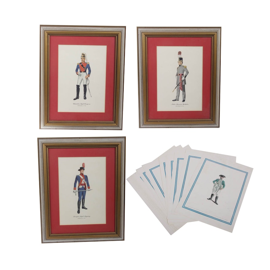 Art Print Collection of Historic American Military Uniforms