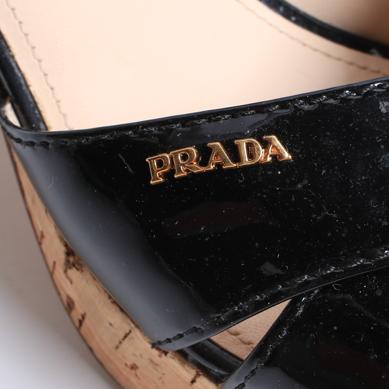 Prada Platform Cork Sandals
