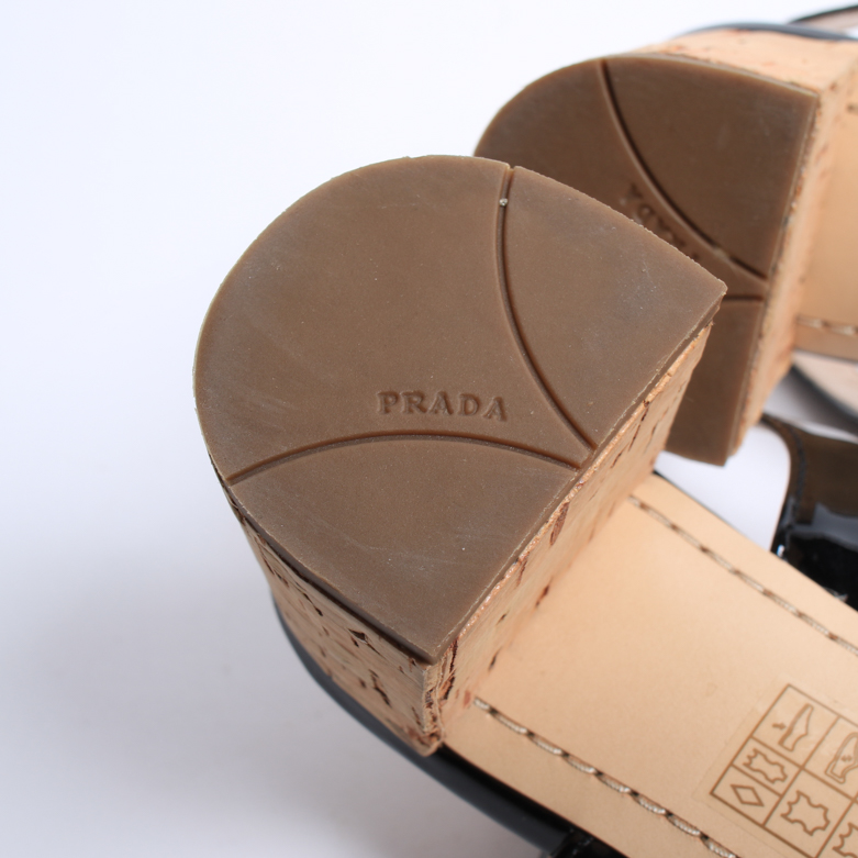 Prada Platform Cork Sandals