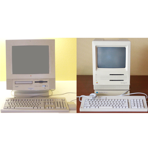 Vintage Apple Macintosh SE and Performa 5200CD Computers