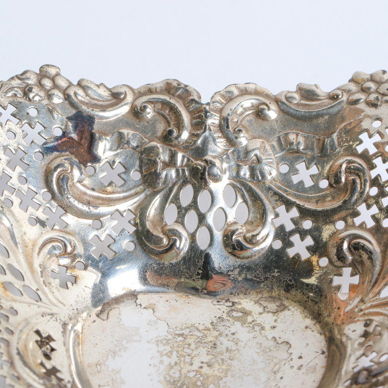 Vintage Gorham Sterling Silver Pierced Heart Dish