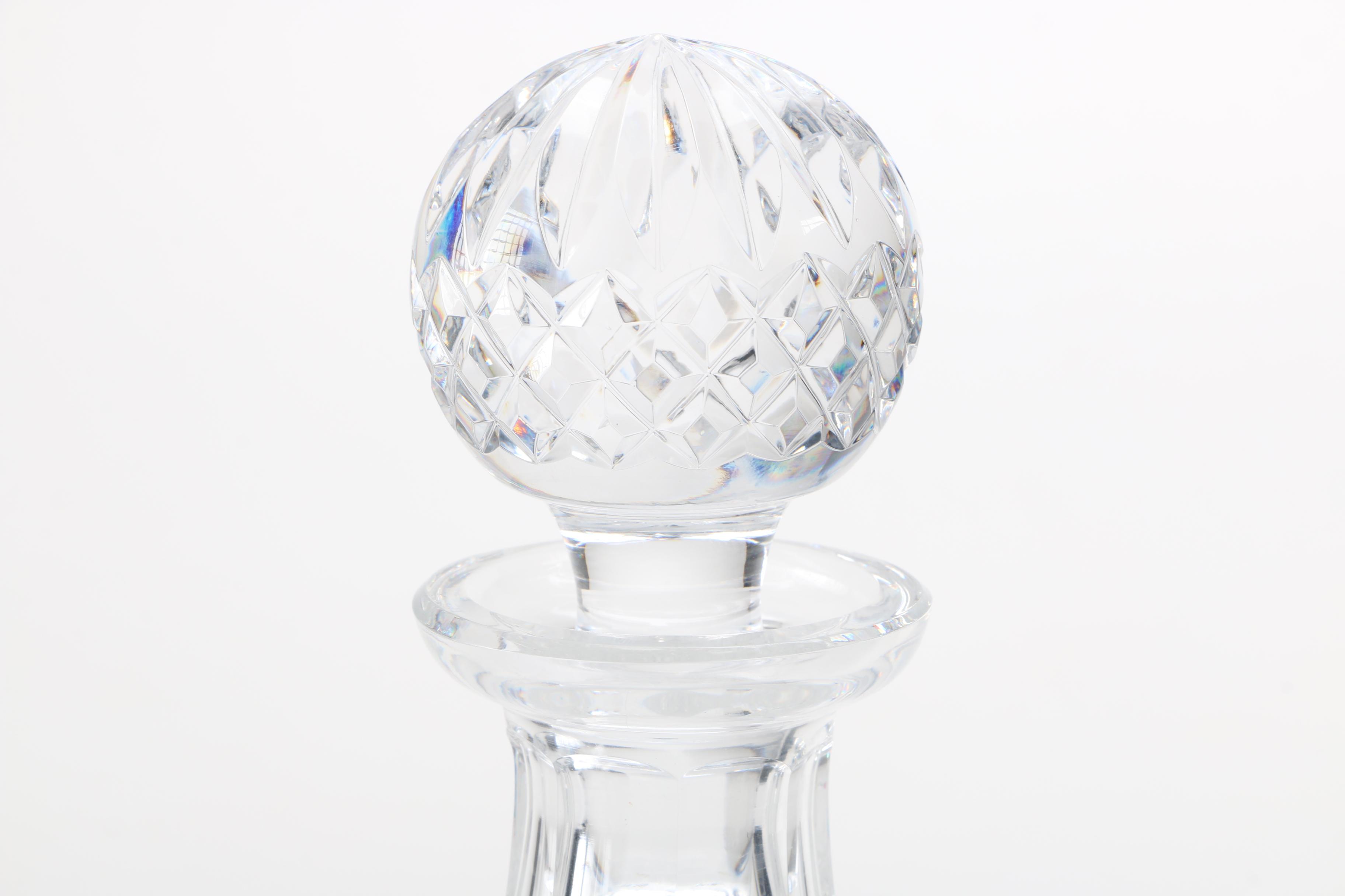 Waterford Crystal Jar and Crystal Decanter