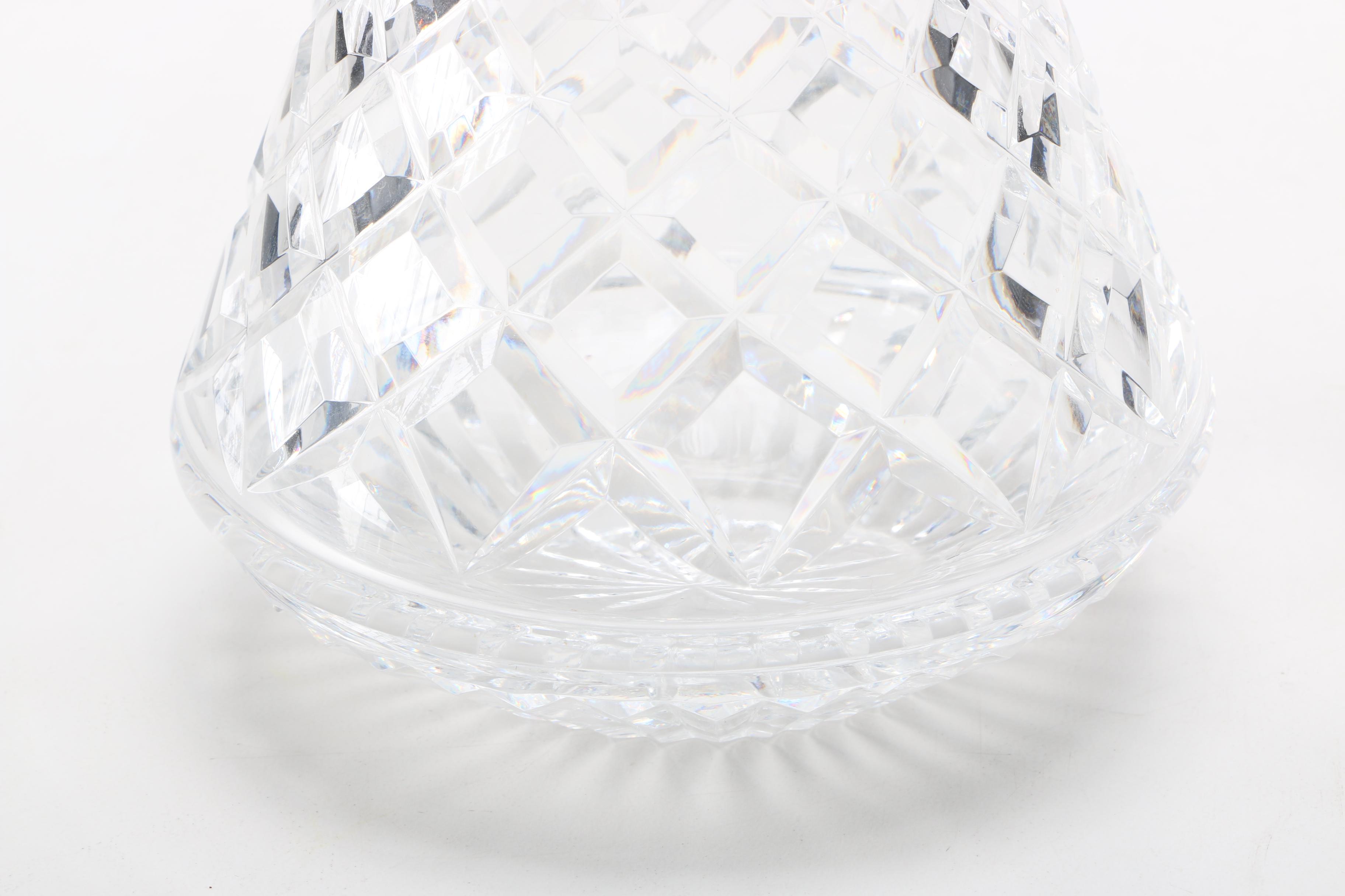 Waterford Crystal Jar and Crystal Decanter