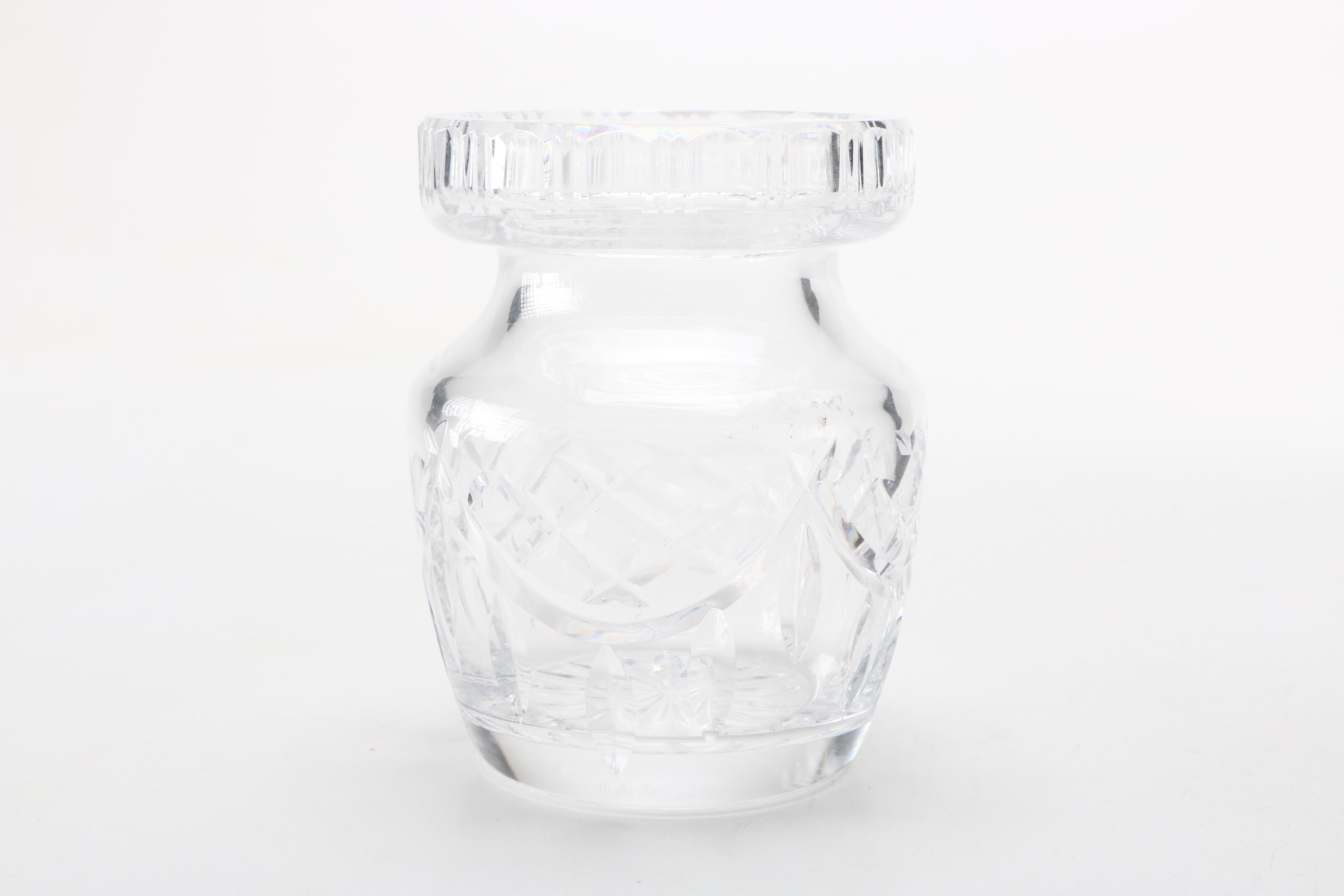 Waterford Crystal Jar and Crystal Decanter