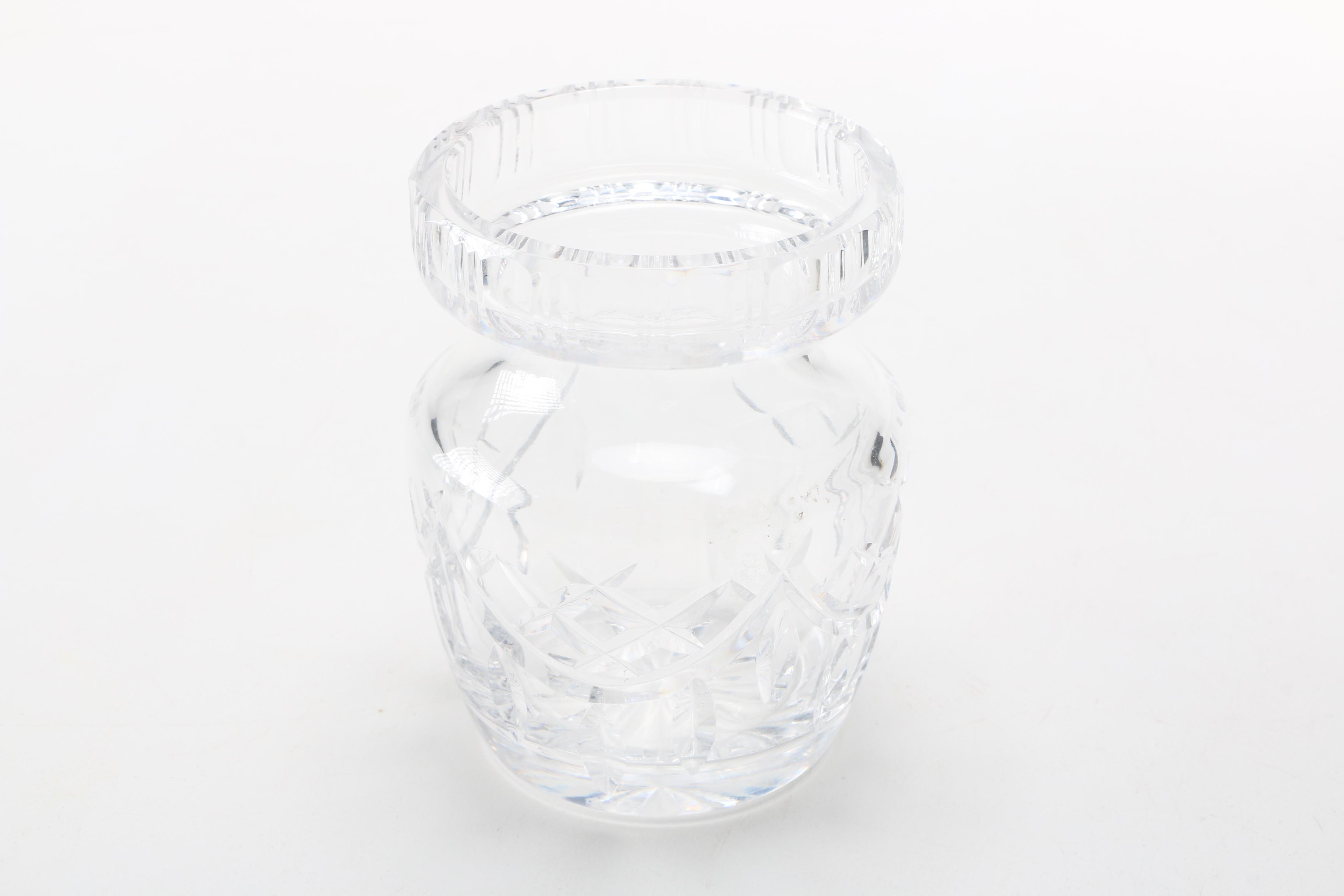 Waterford Crystal Jar and Crystal Decanter