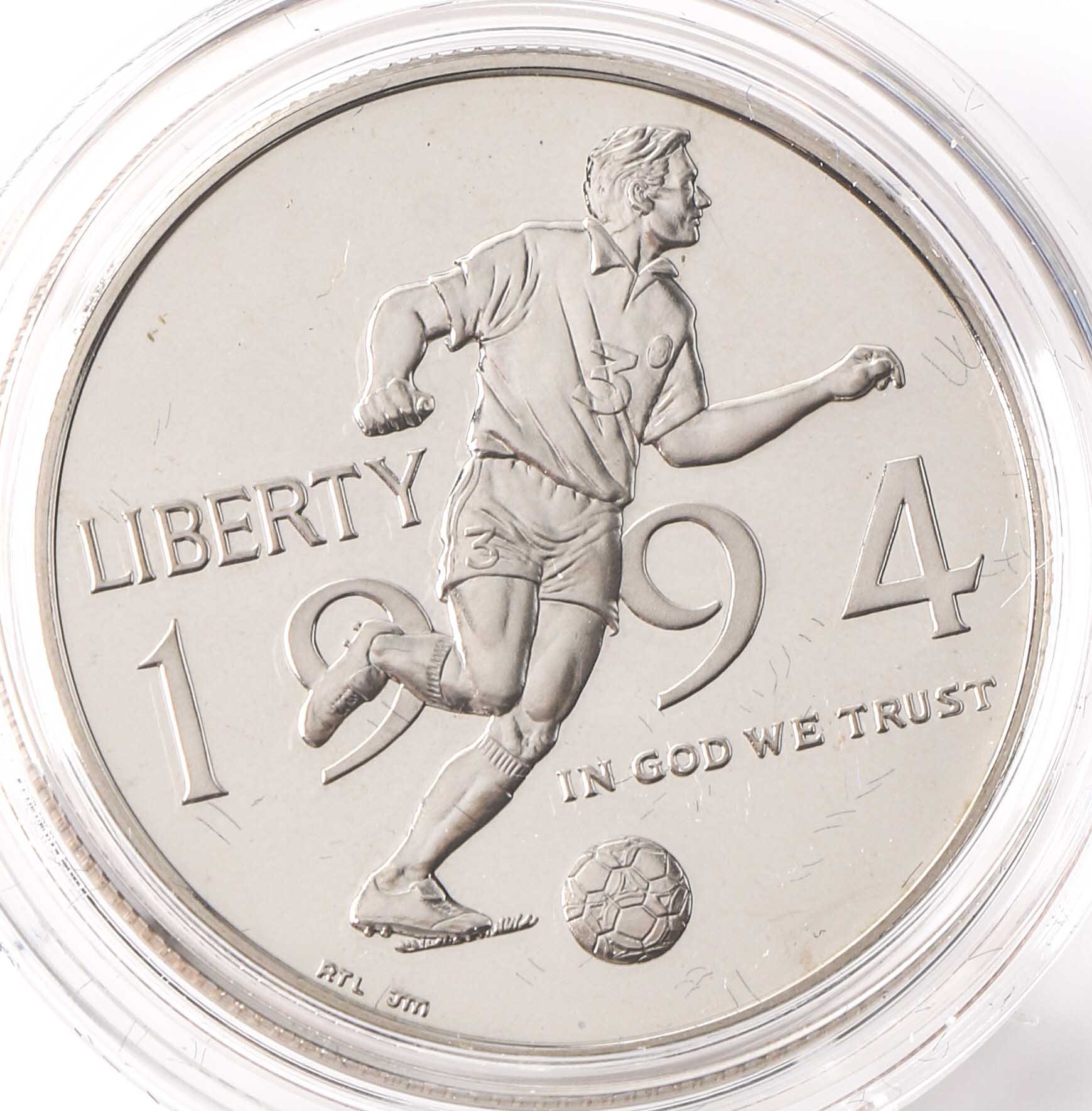 1994 World Cup Commemorative Proof Silver Dollar and Proof Half Dollar