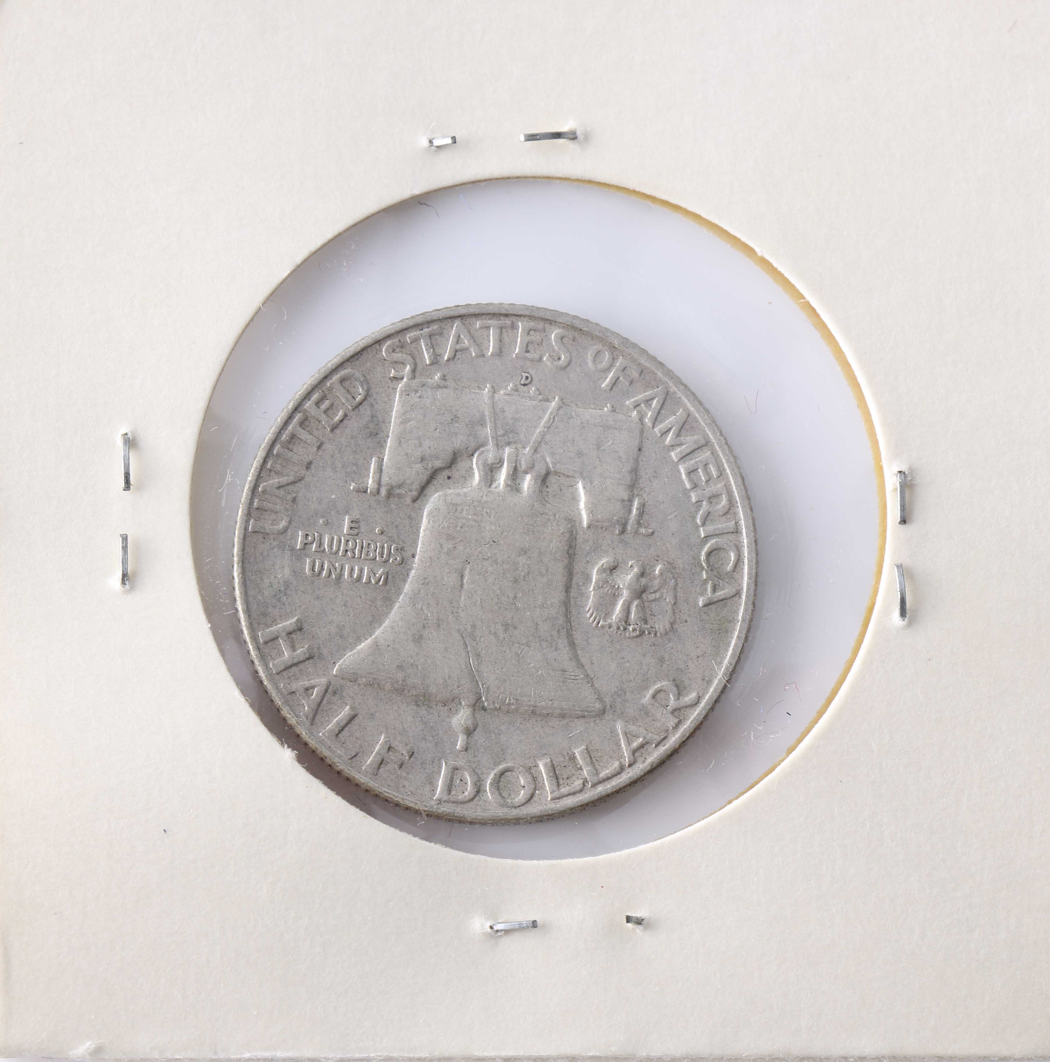 Four Franklin Silver Half Dollars