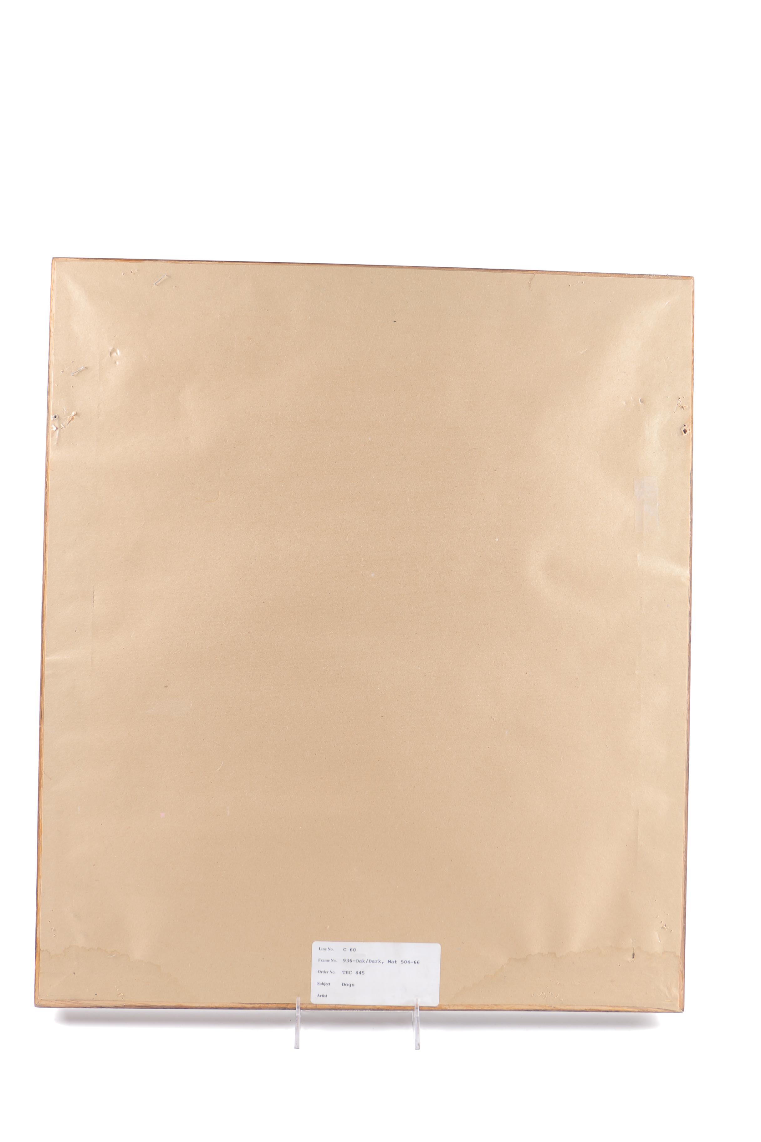 Hand Colored Engraving "Schaeferhunde"