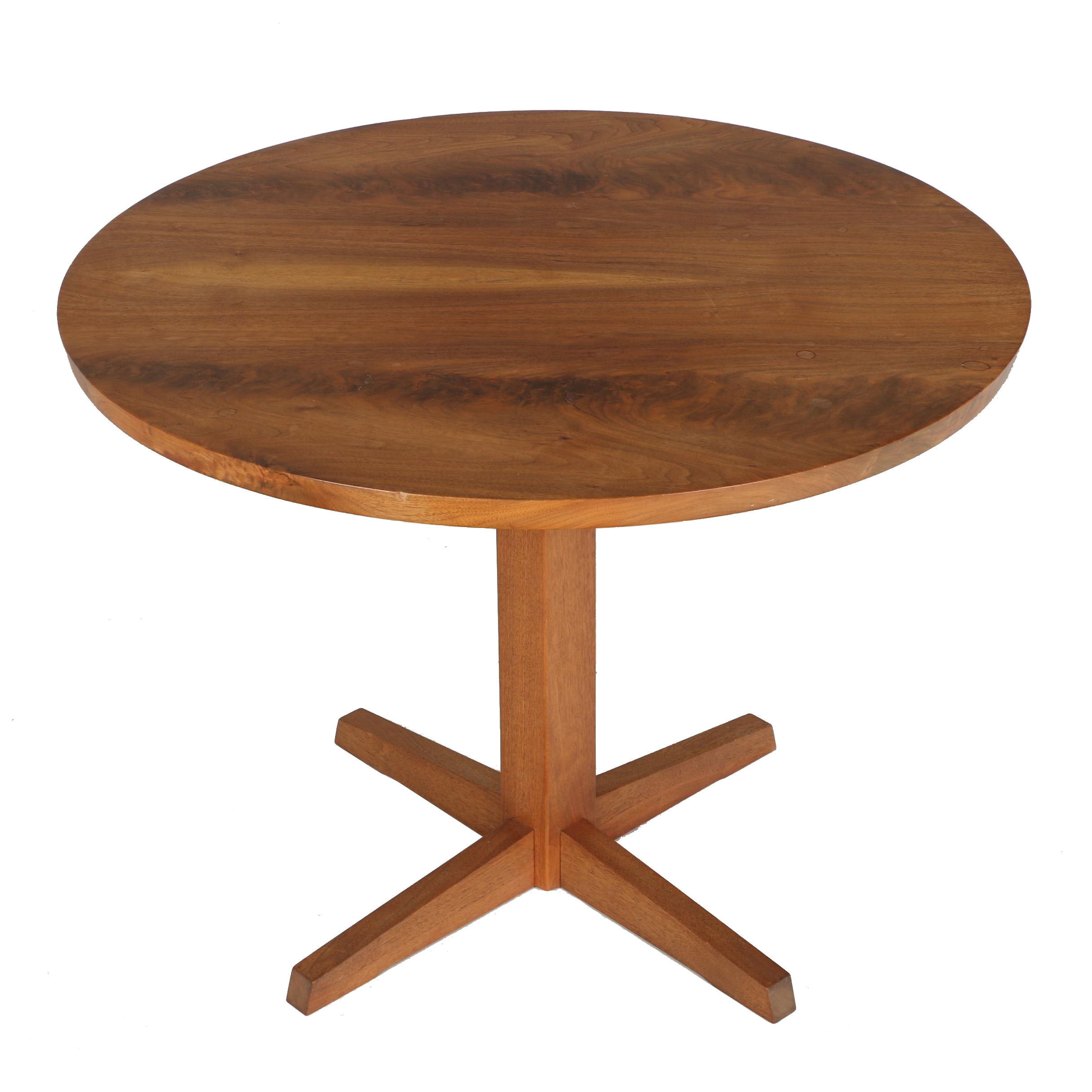 Vintage George Nakashima Round Pedestal Table With Provenance