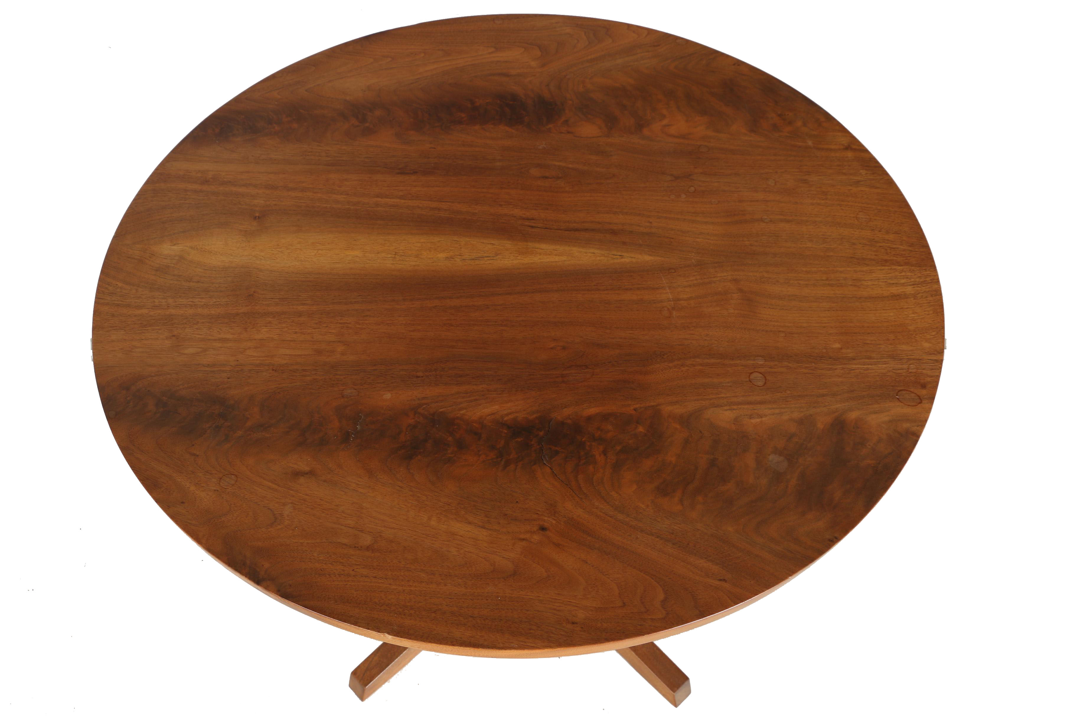 Vintage George Nakashima Round Pedestal Table With Provenance