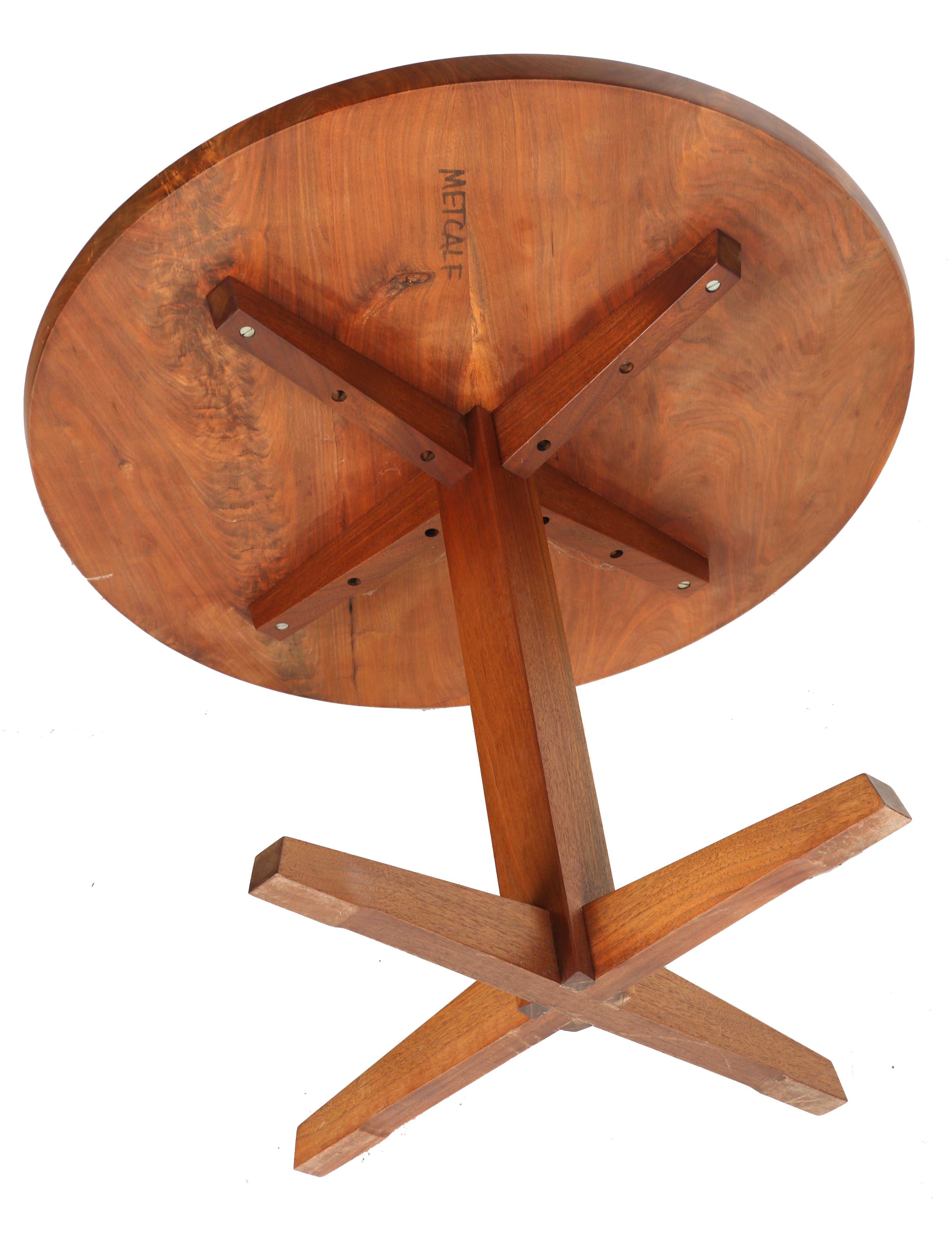 Vintage George Nakashima Round Pedestal Table With Provenance
