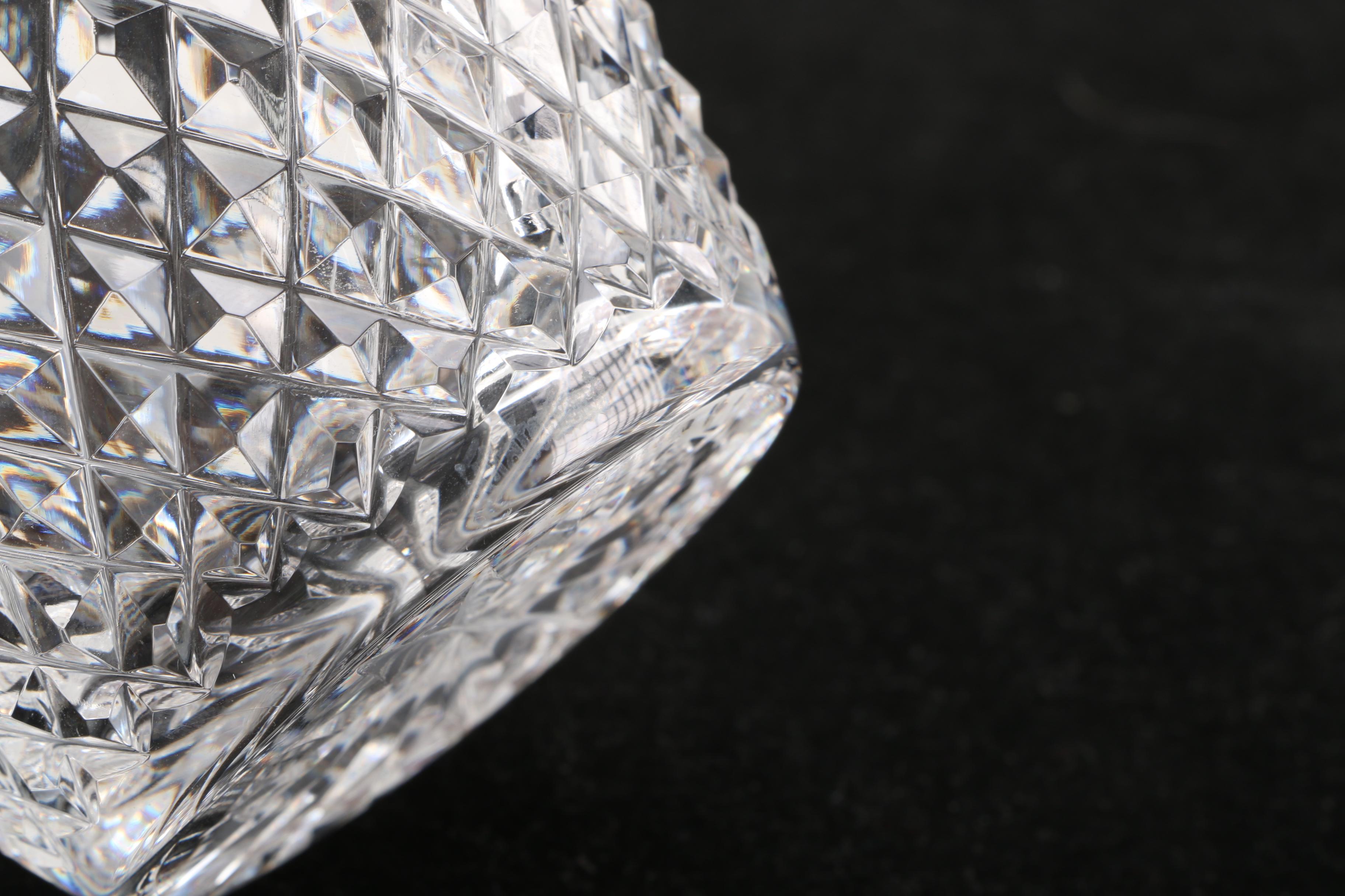 Waterford Crystal Decanter and Lidded Jar