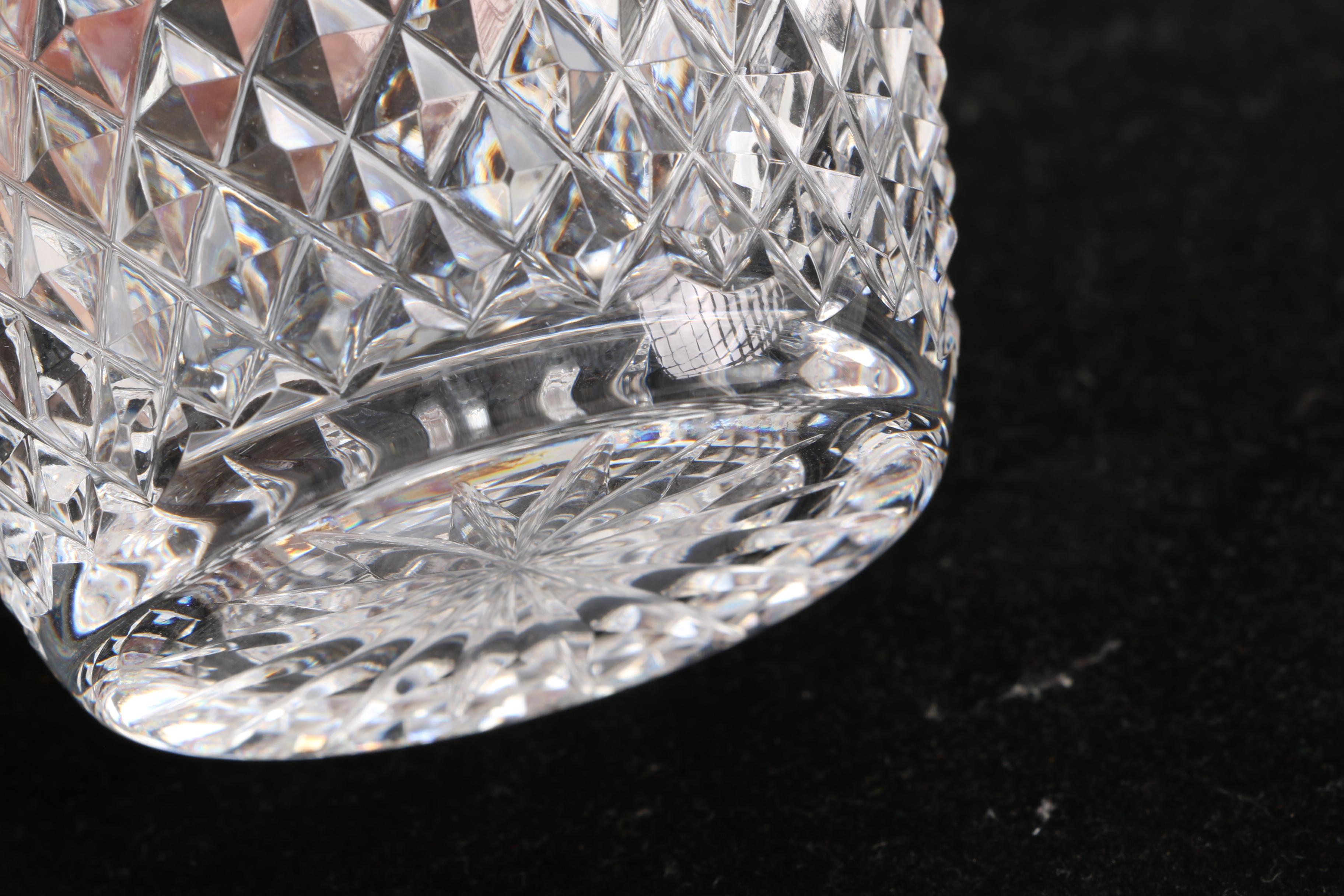Waterford Crystal Decanter and Lidded Jar