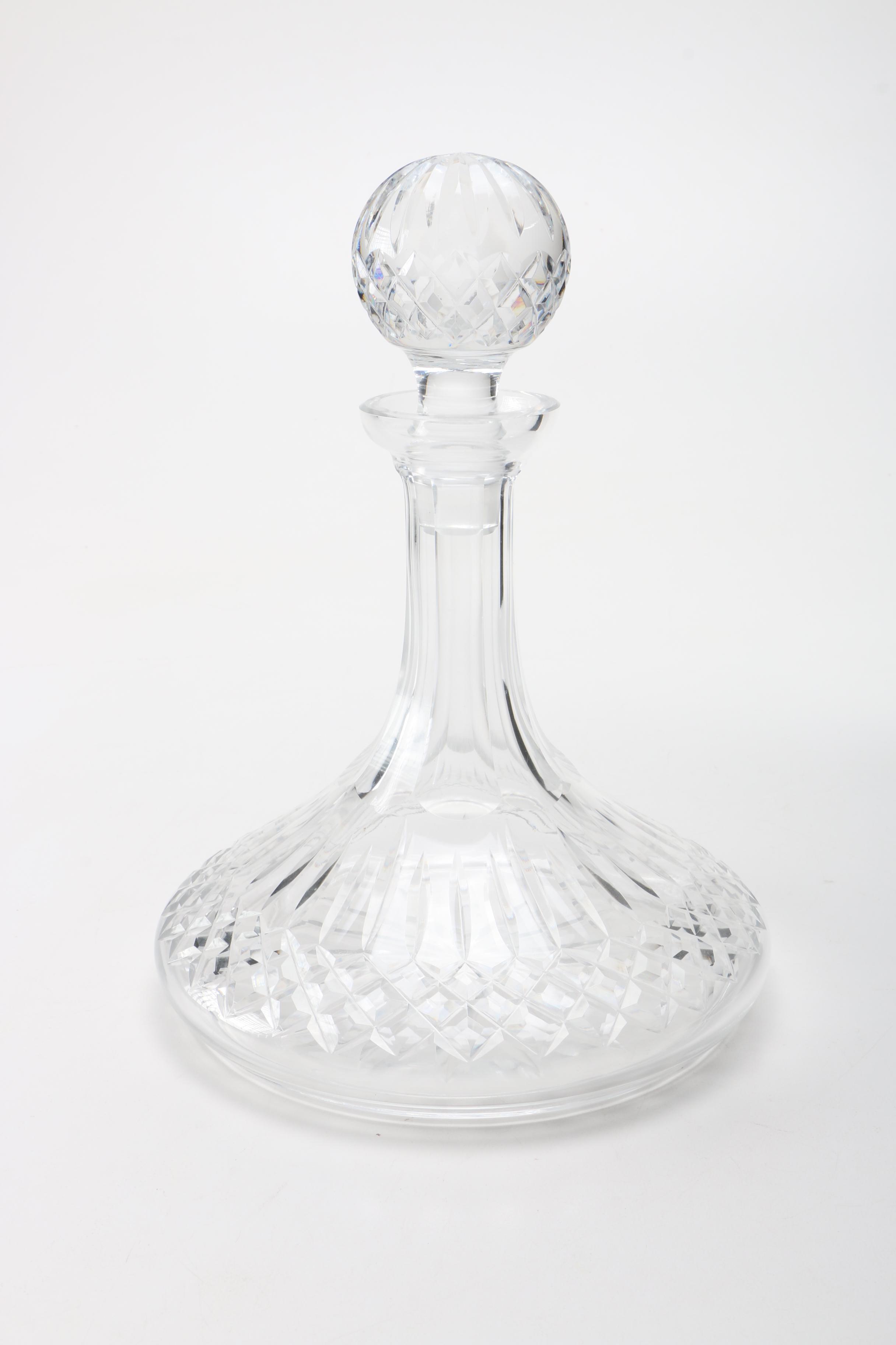 Waterford Crystal Decanter and Lidded Jar