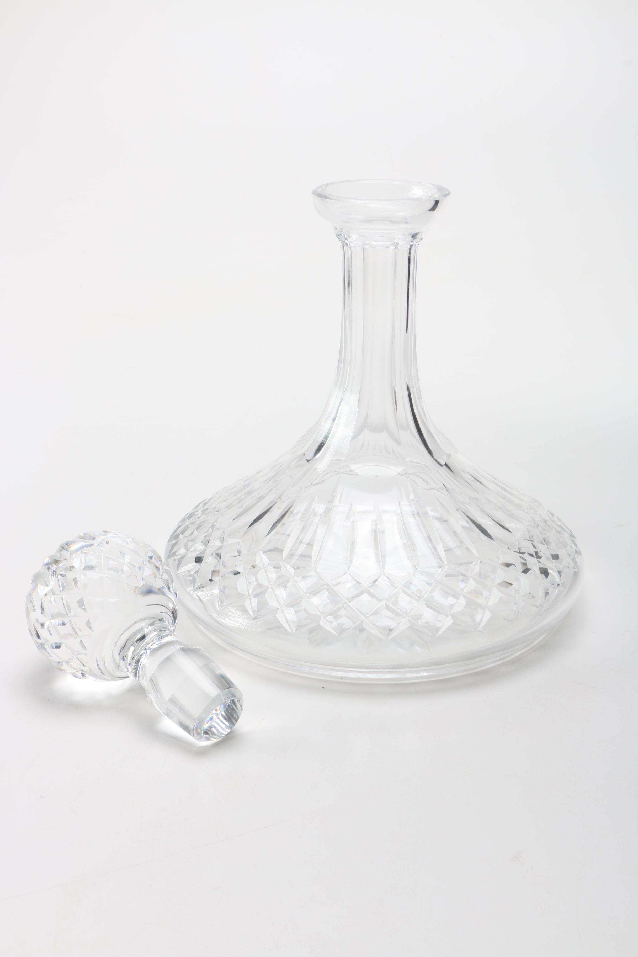 Waterford Crystal Decanter and Lidded Jar