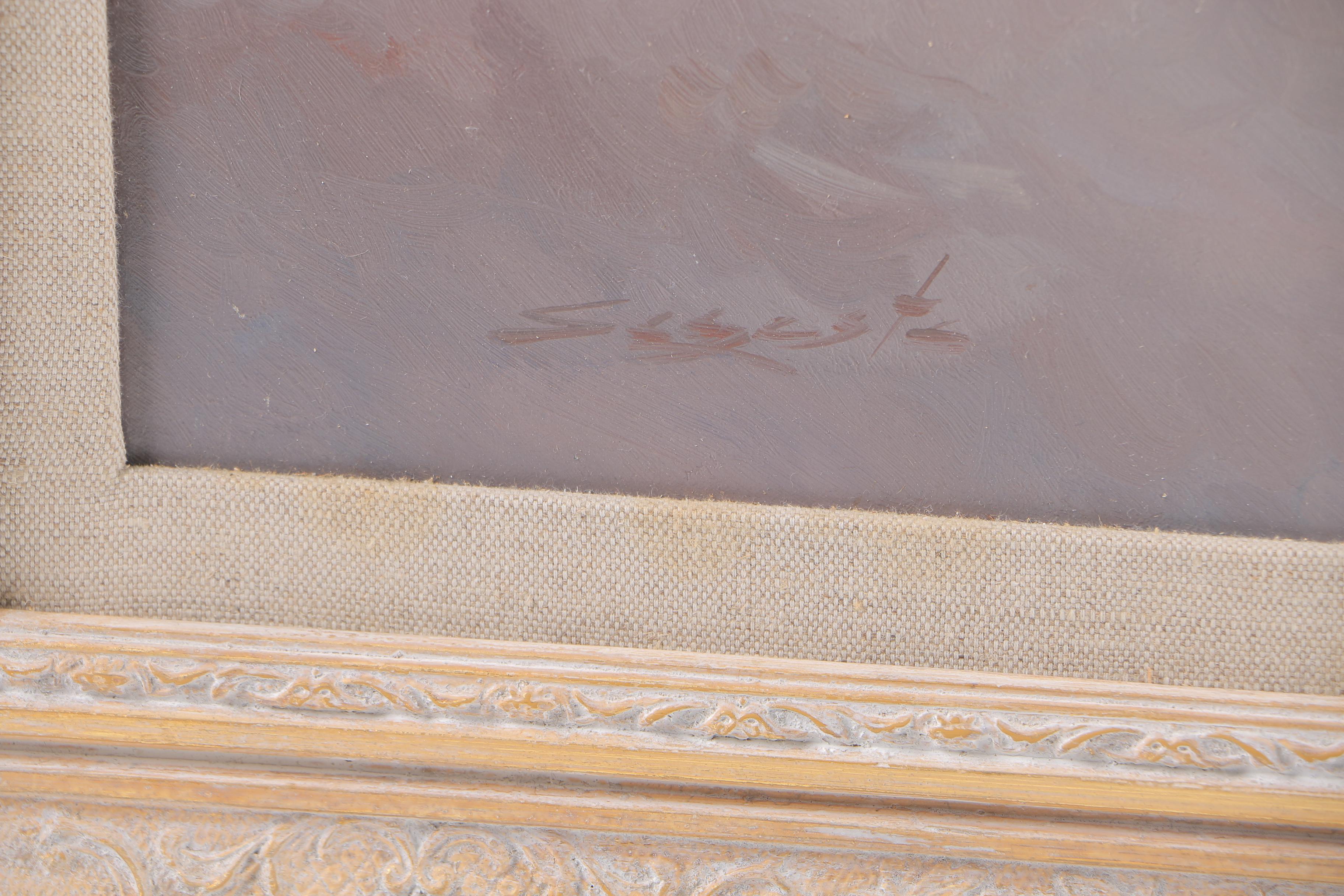 Luis Sagasta Oil Painting on Canvas "Streets of Paris"