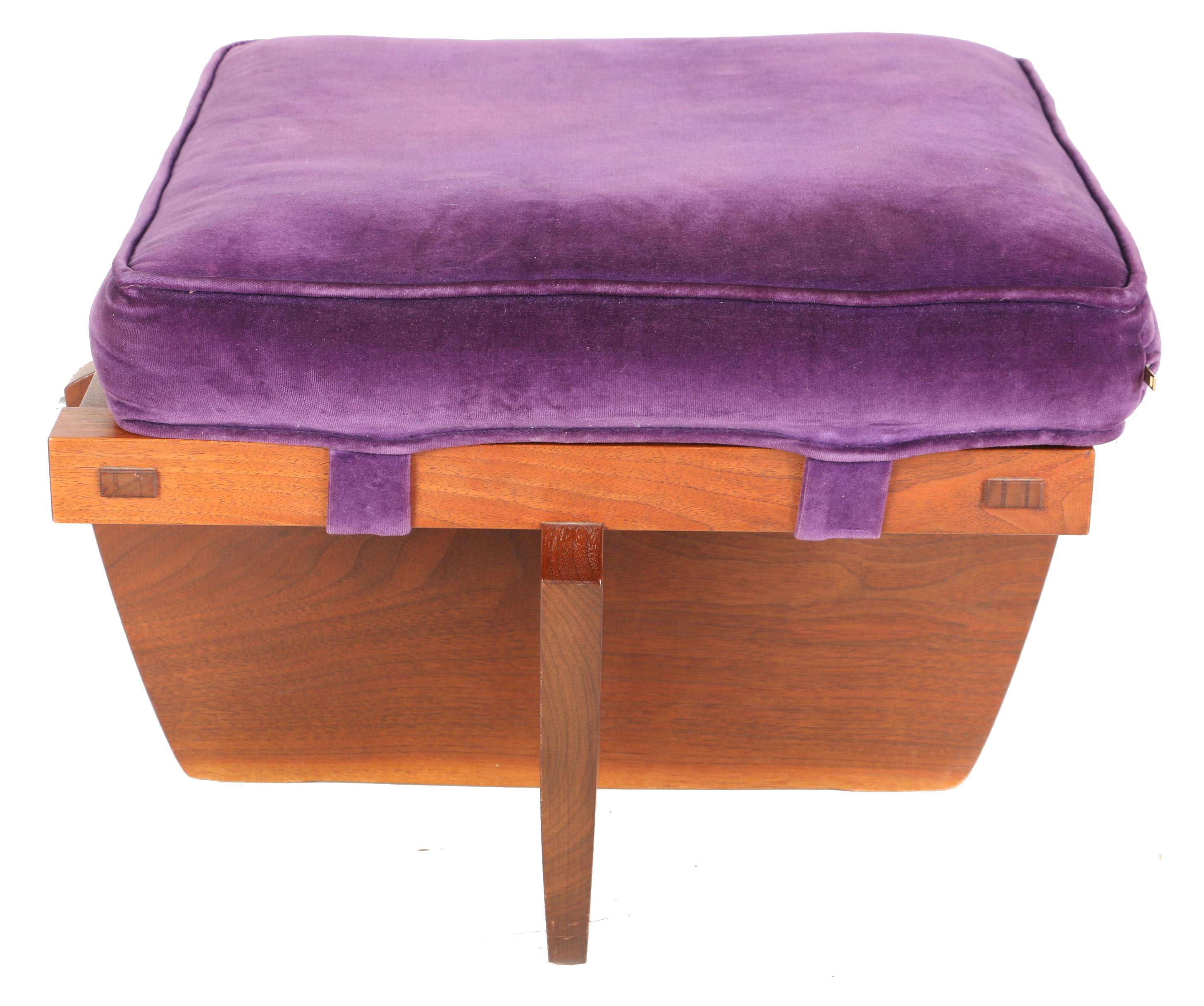 Vintage George Nakashima Ottoman With Provenance