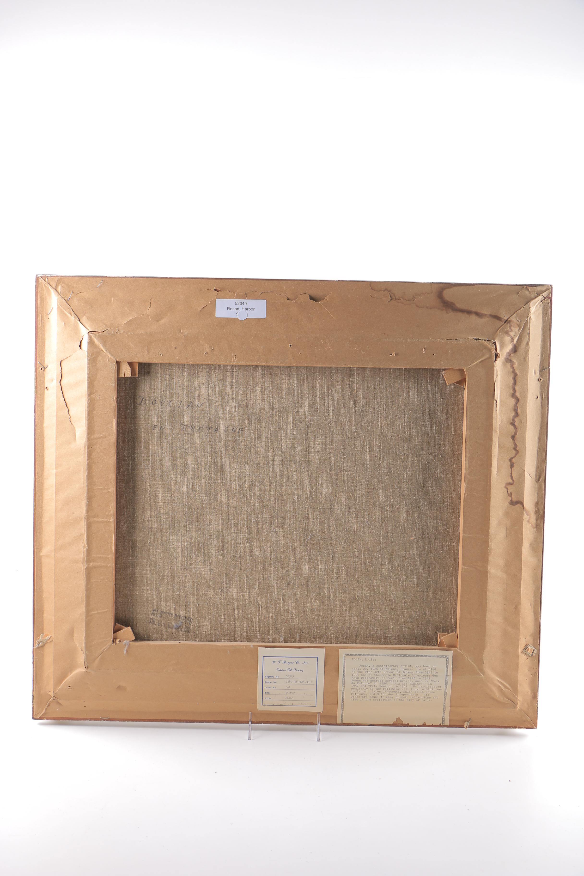 Louis Rosan Oil Painting on Canvas "Dovelan en Bretagne"