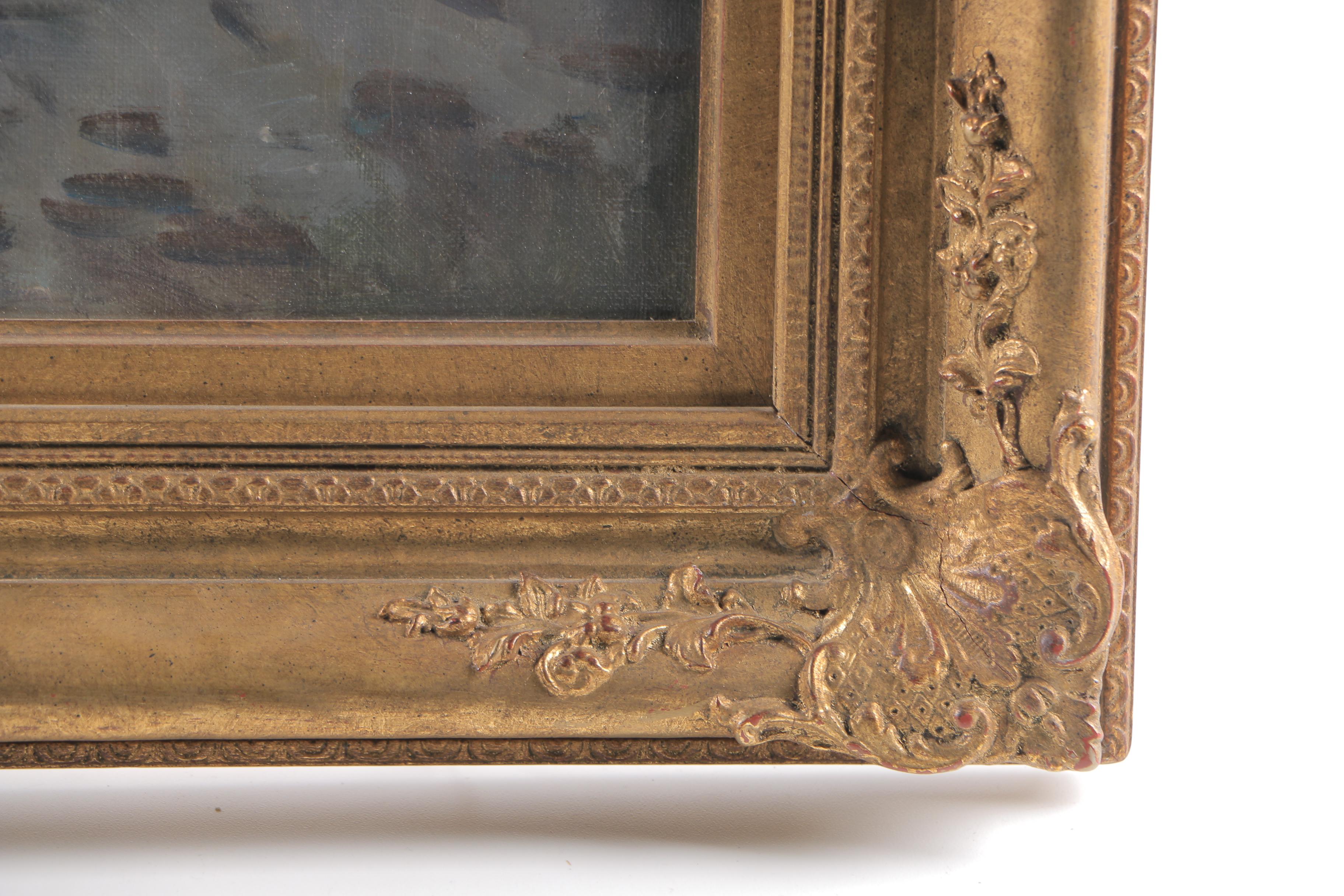 Kees Van Loon Oil Painting on Canvas "Street Scene"