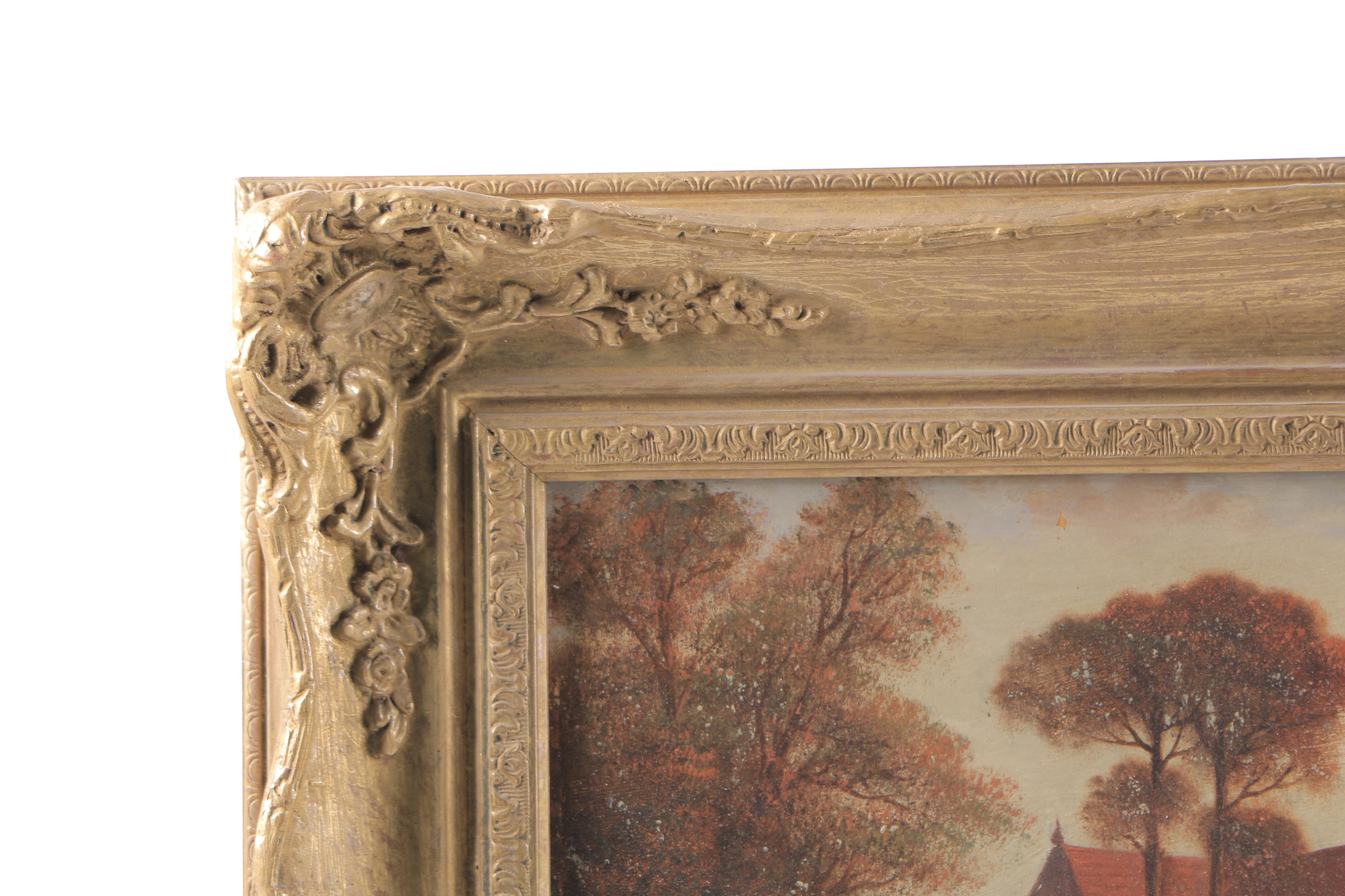 G. Cole Oil Painting on Canvas "People Boating"