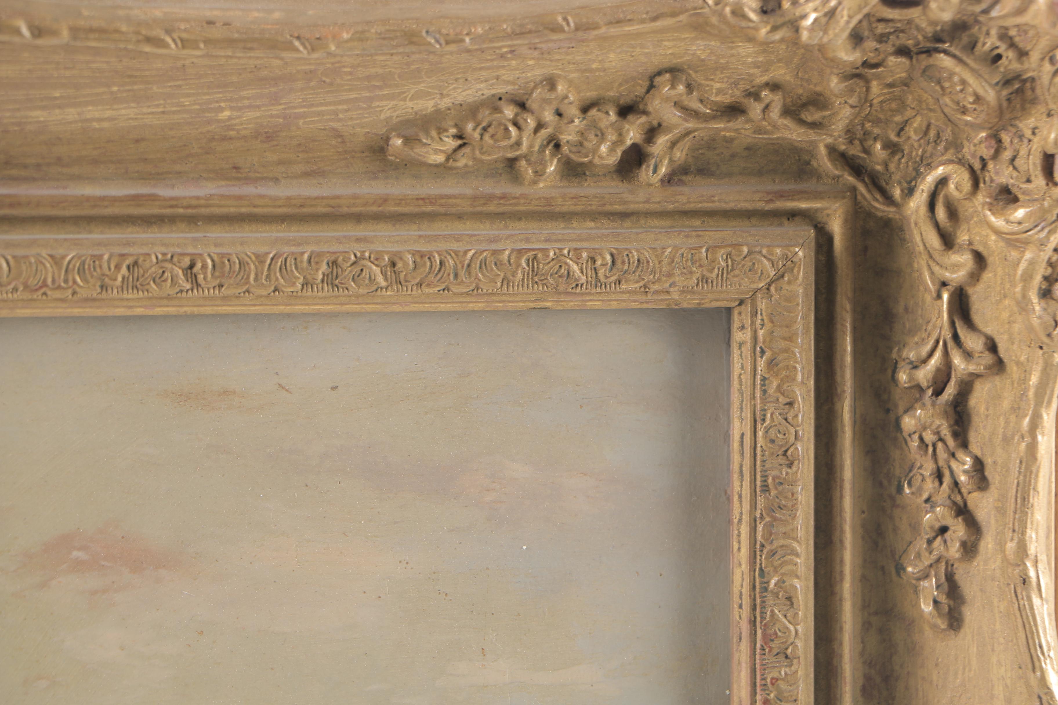 G. Cole Oil Painting on Canvas "People Boating"