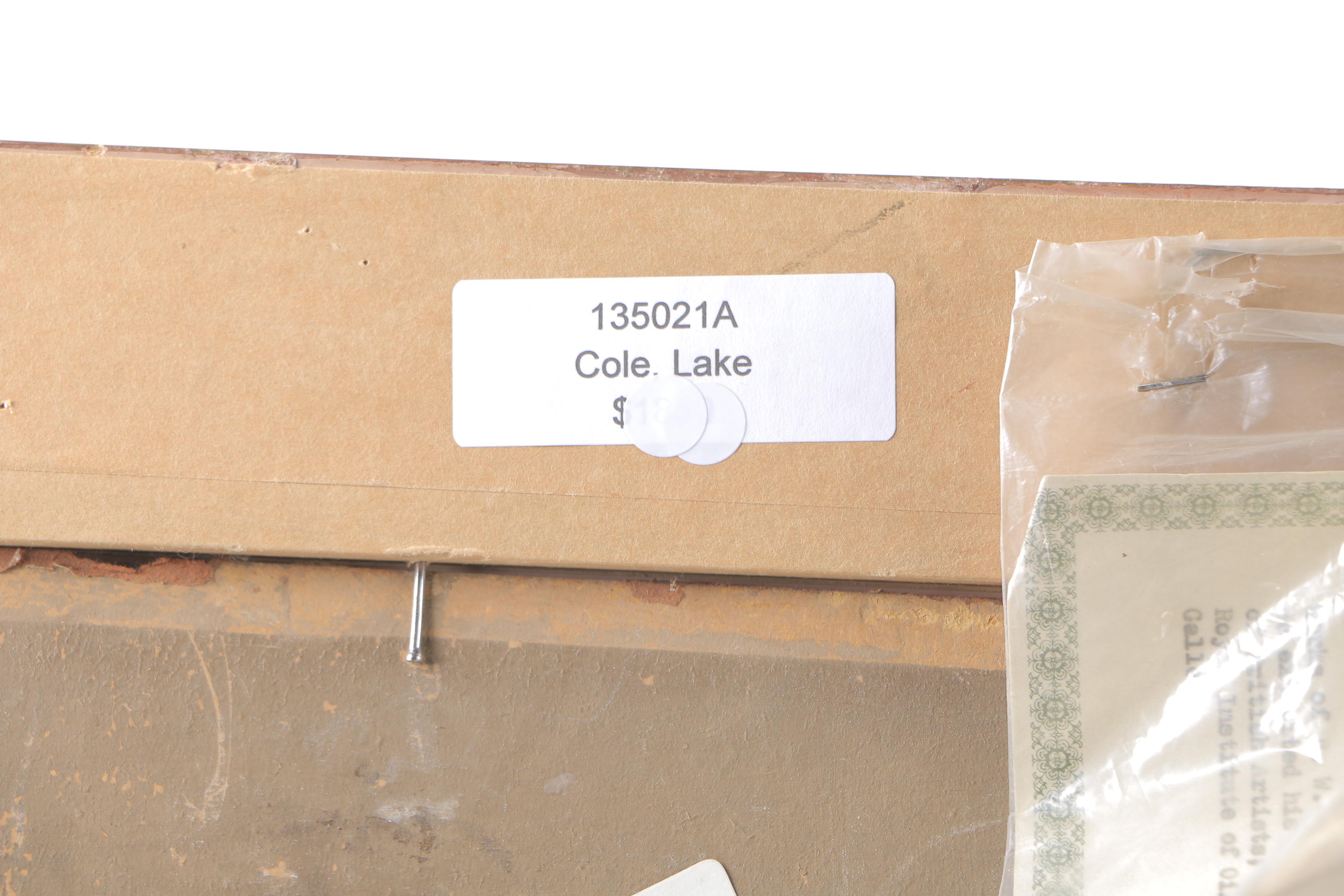 G. Cole Oil Painting on Canvas "People Boating"