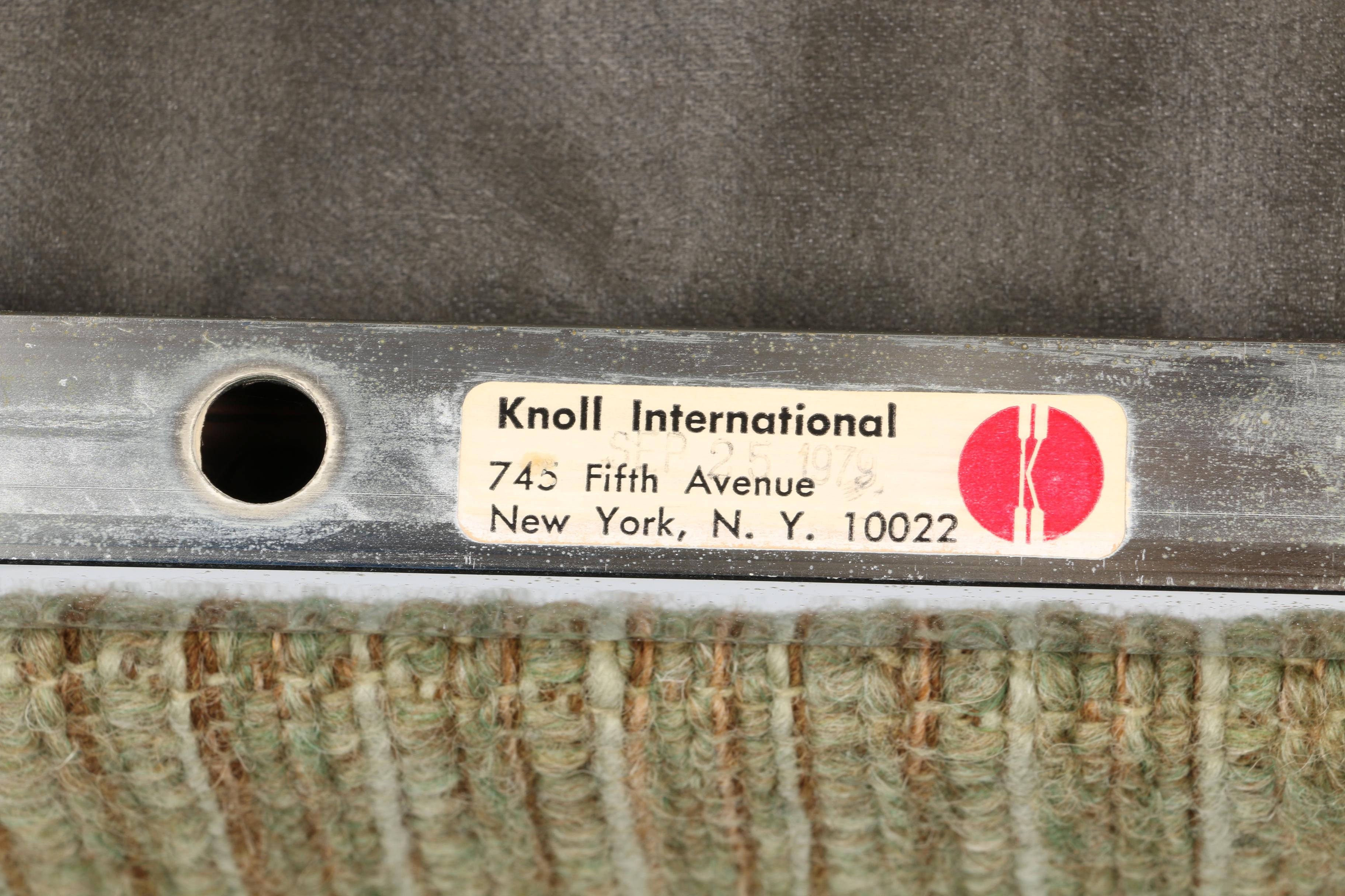 Vintage Modernist "1205" Lounge Chair by Florence Knoll for Knoll International With Provenance