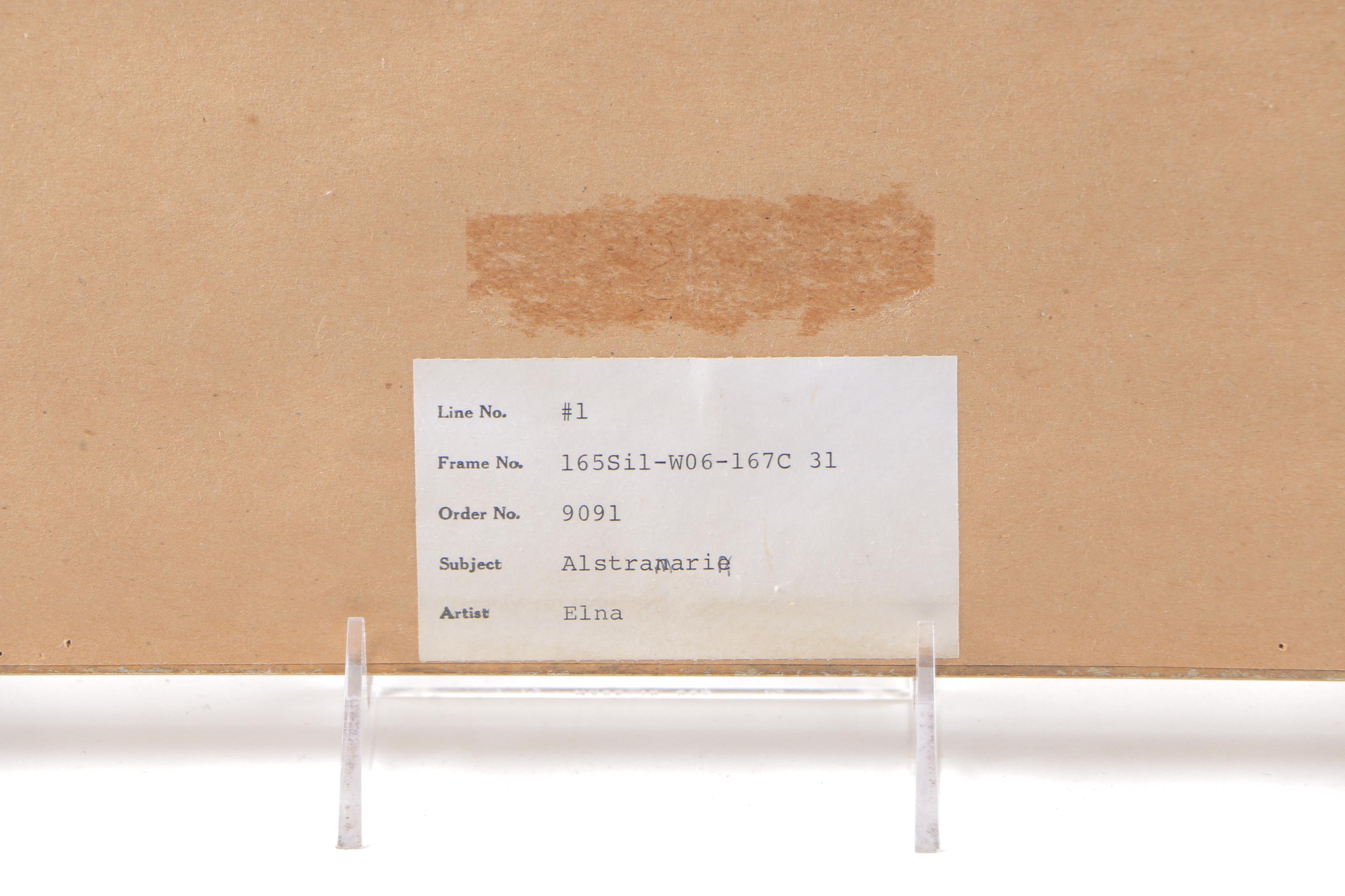 Elna Watercolor Painting on Paper "Alstramaria"