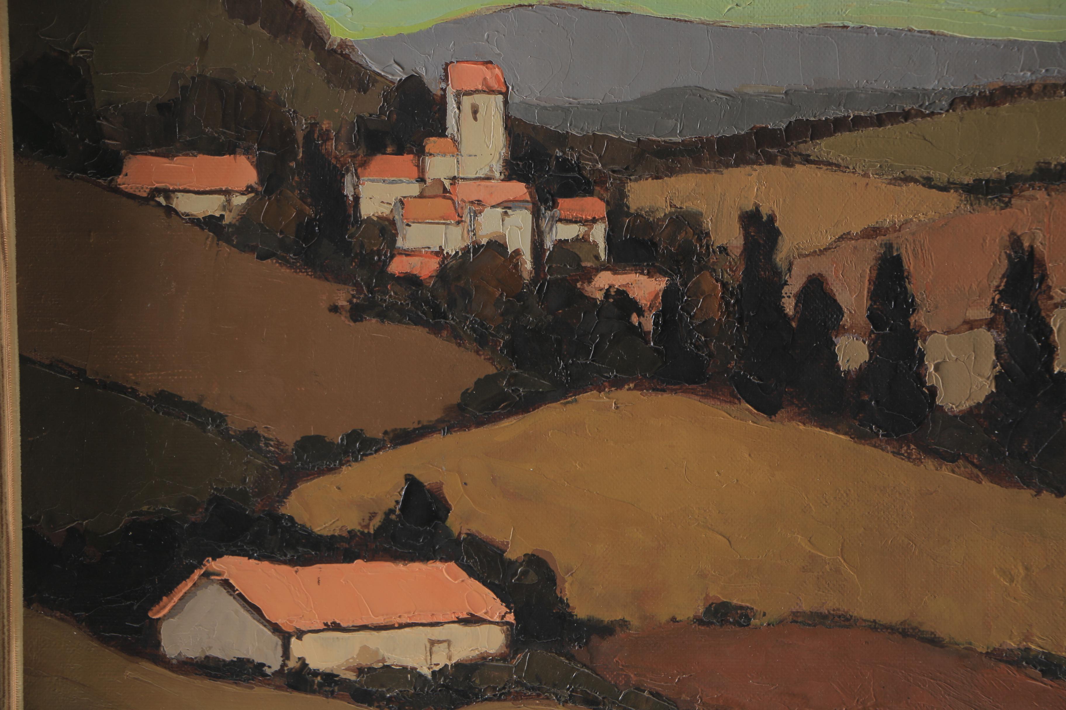1964 Greg Oil on Canvas European Landscape