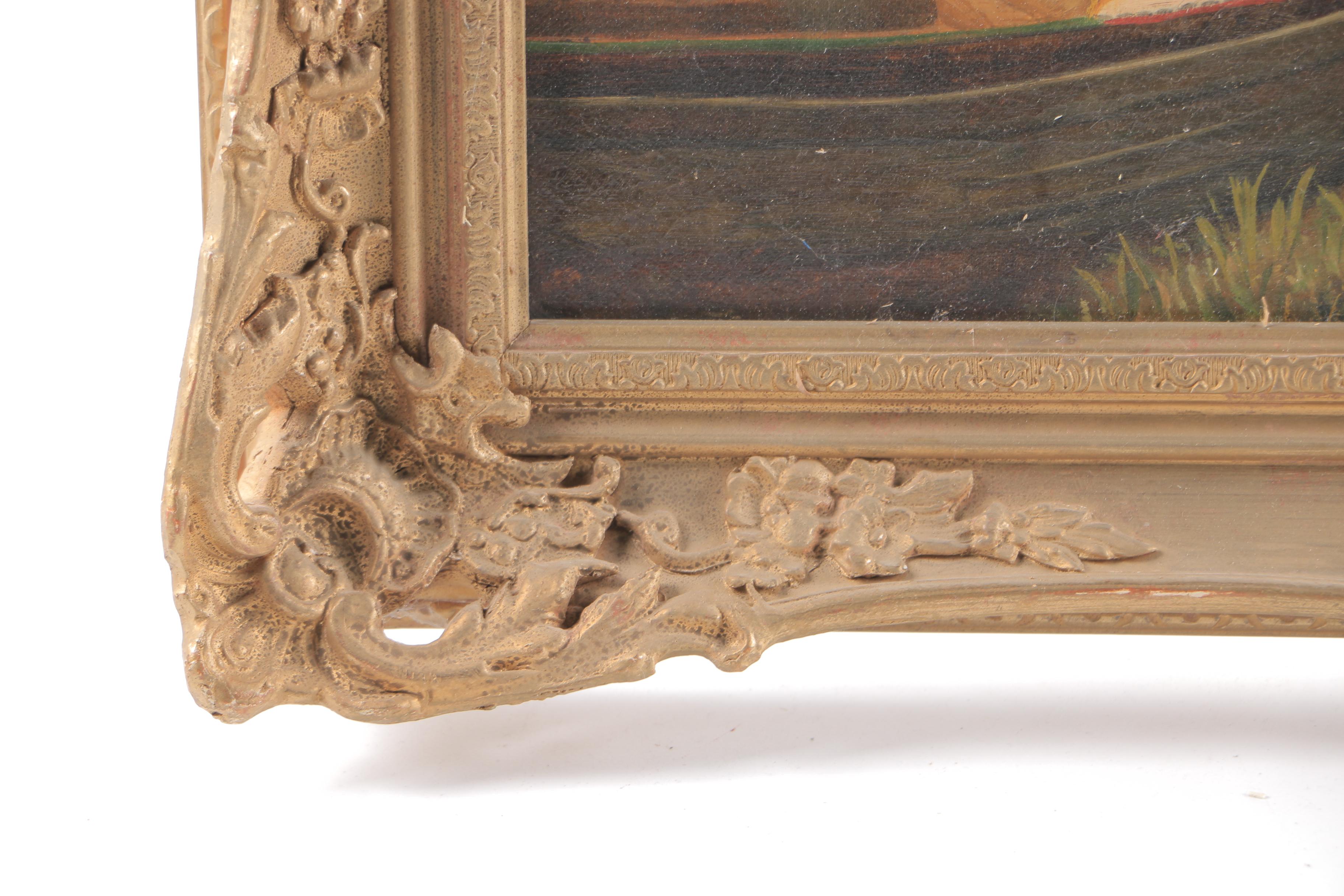 1888 William Alfred Elleby Oil on Canvas "On the Bank"