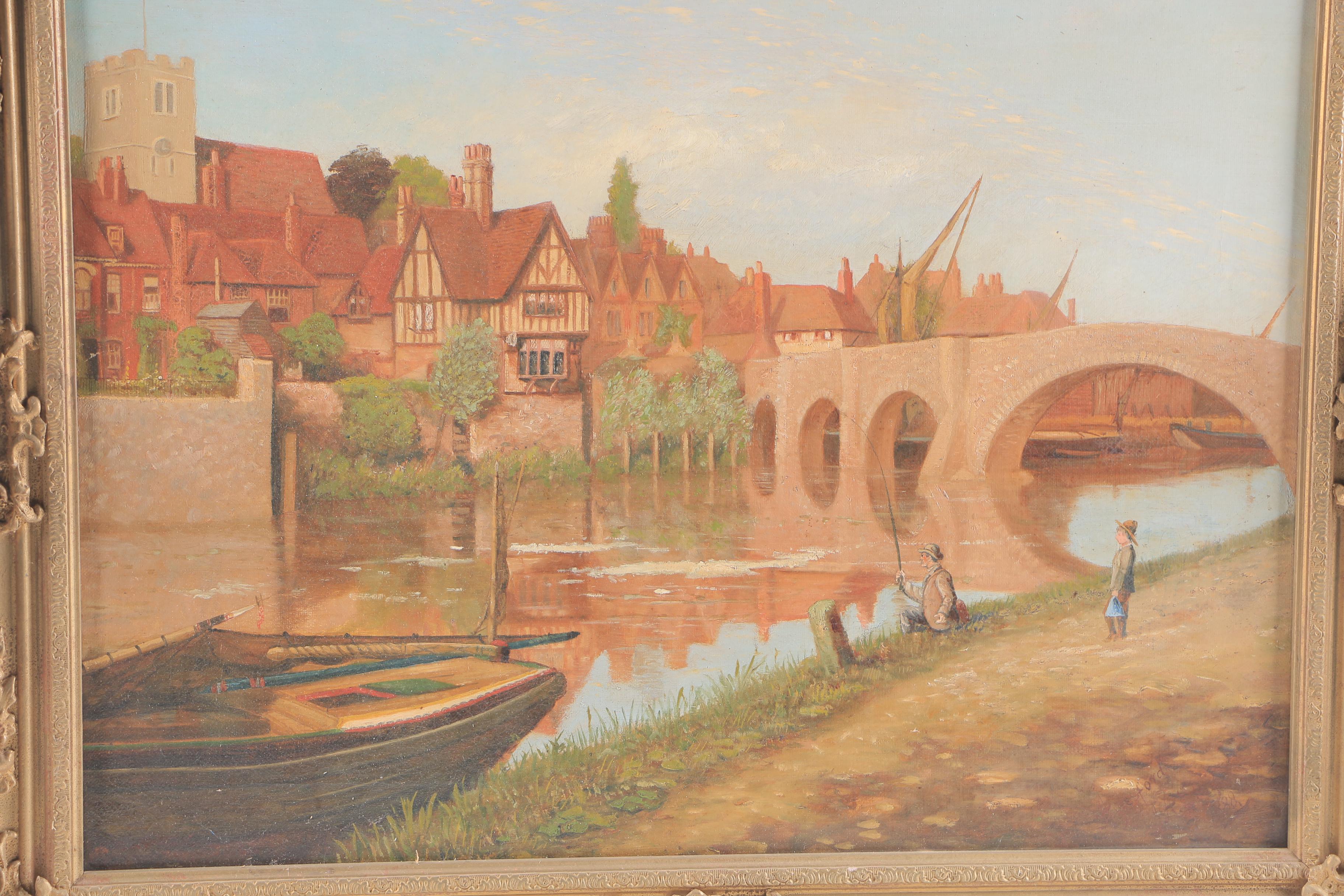 1888 William Alfred Elleby Oil on Canvas "On the Bank"