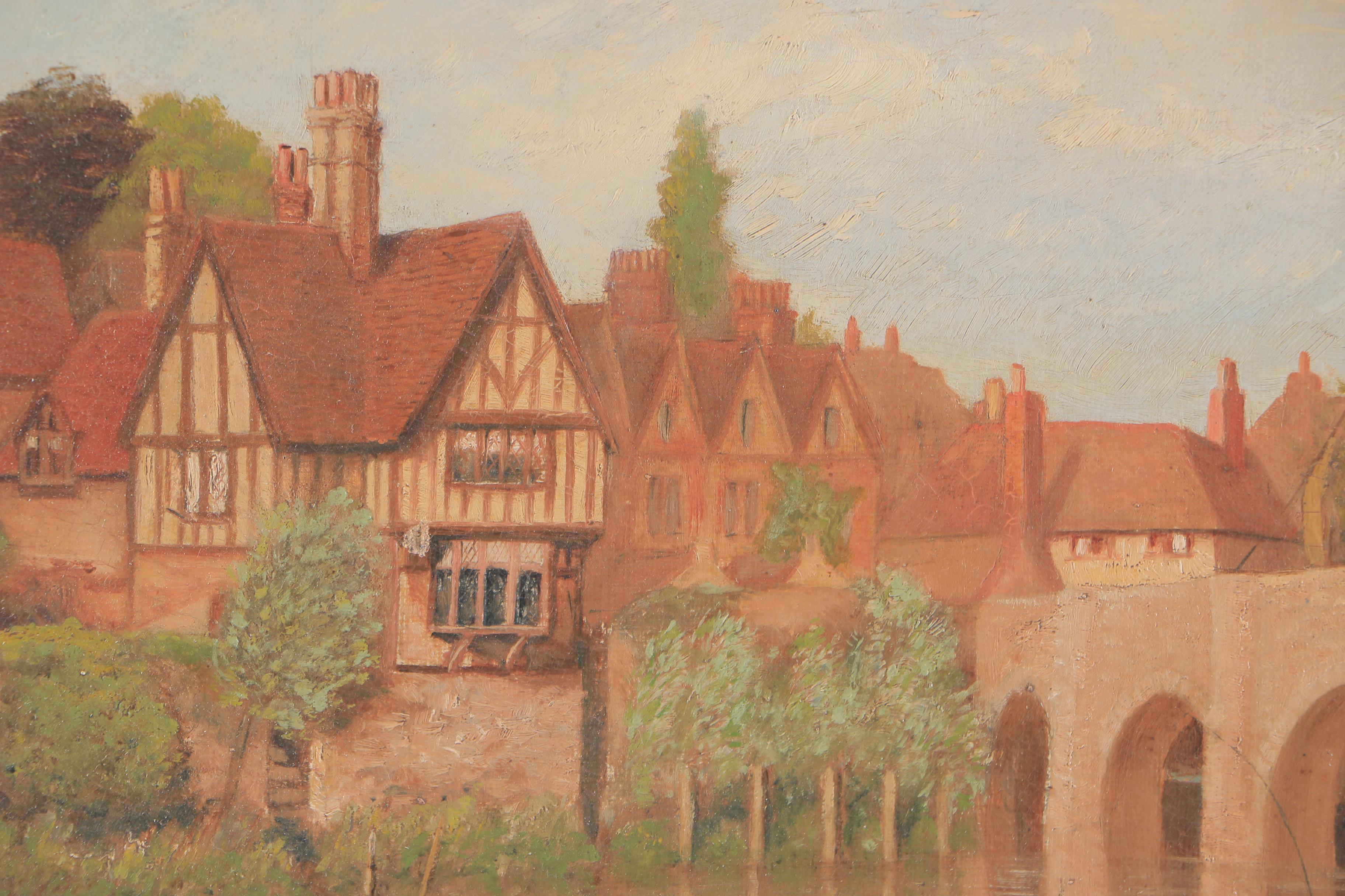 1888 William Alfred Elleby Oil on Canvas "On the Bank"