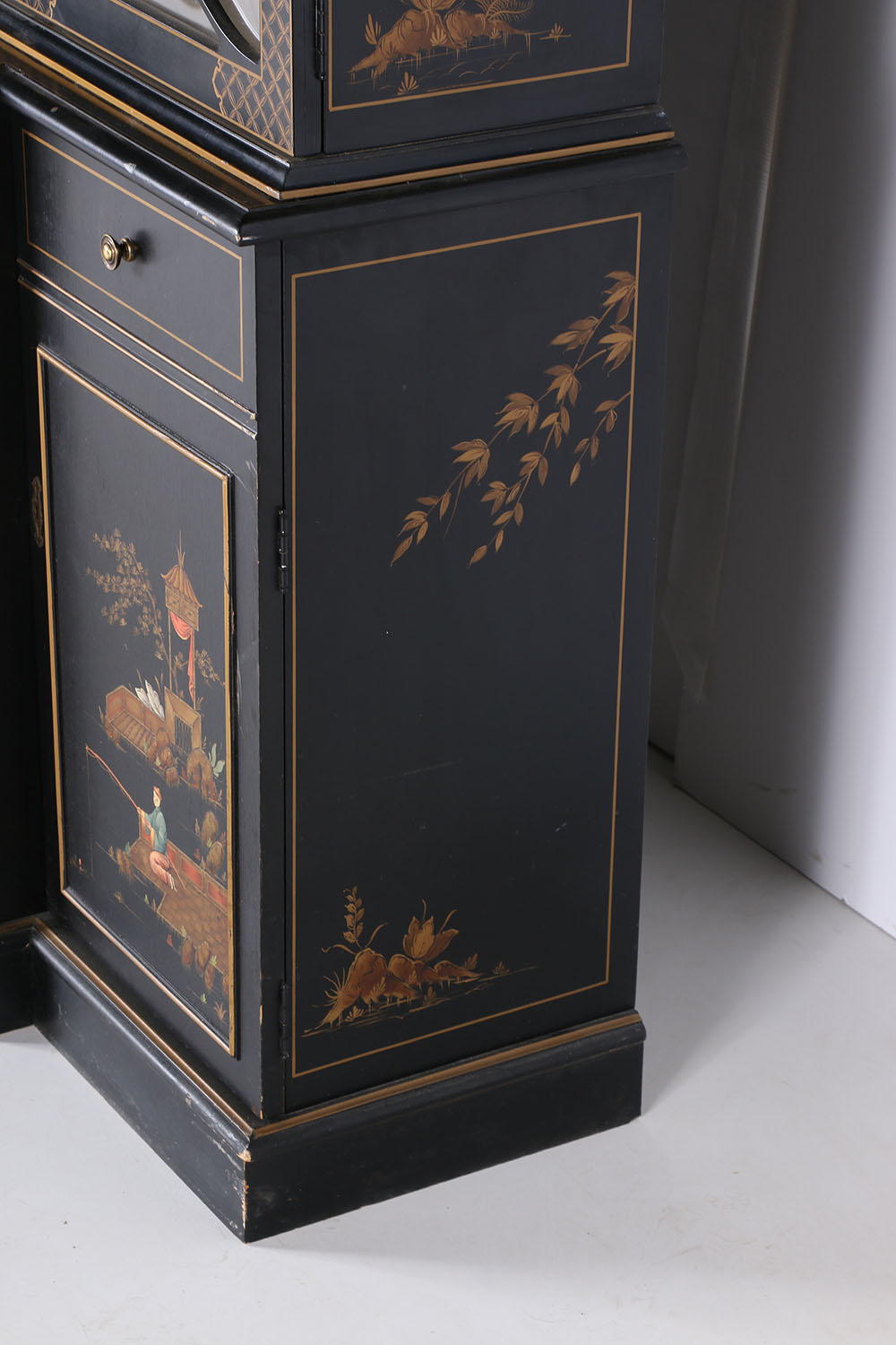 Hand-Painted Chinoiserie China Cabinet