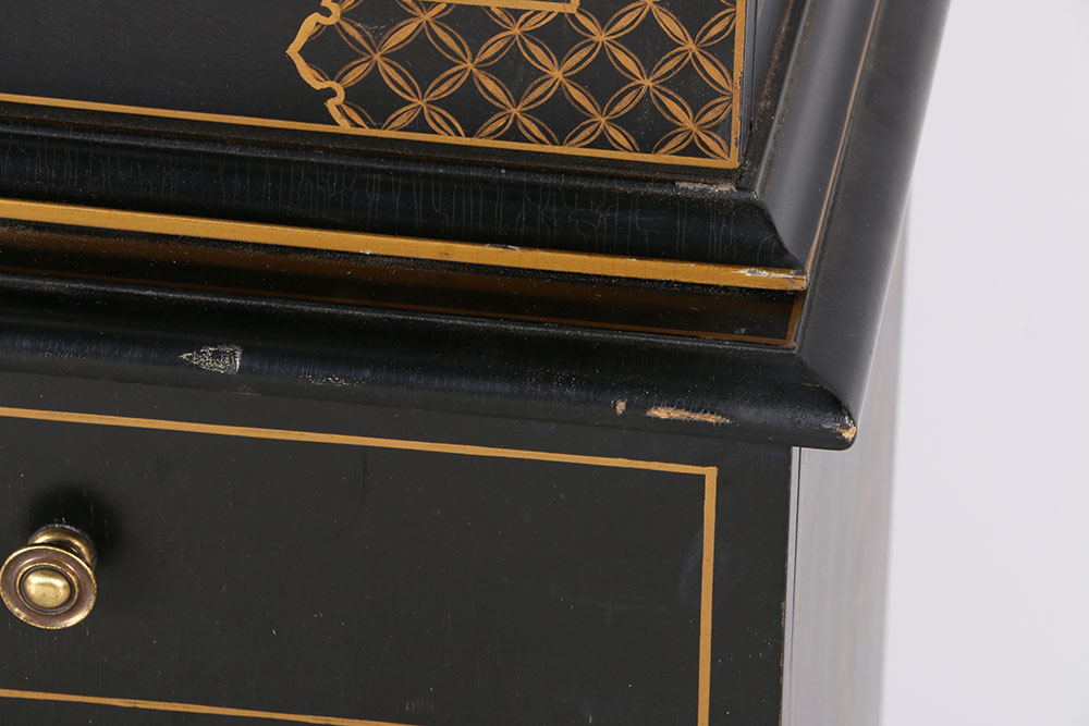 Hand-Painted Chinoiserie China Cabinet