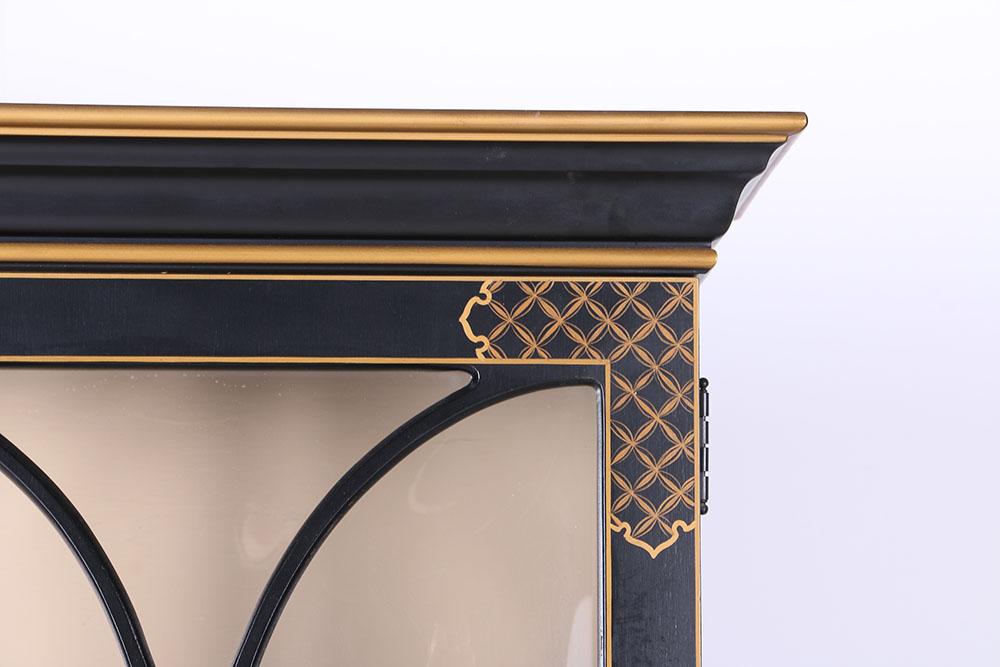 Hand-Painted Chinoiserie China Cabinet