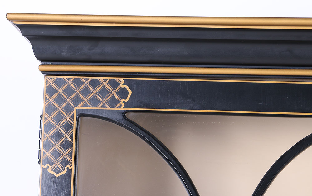 Hand-Painted Chinoiserie China Cabinet